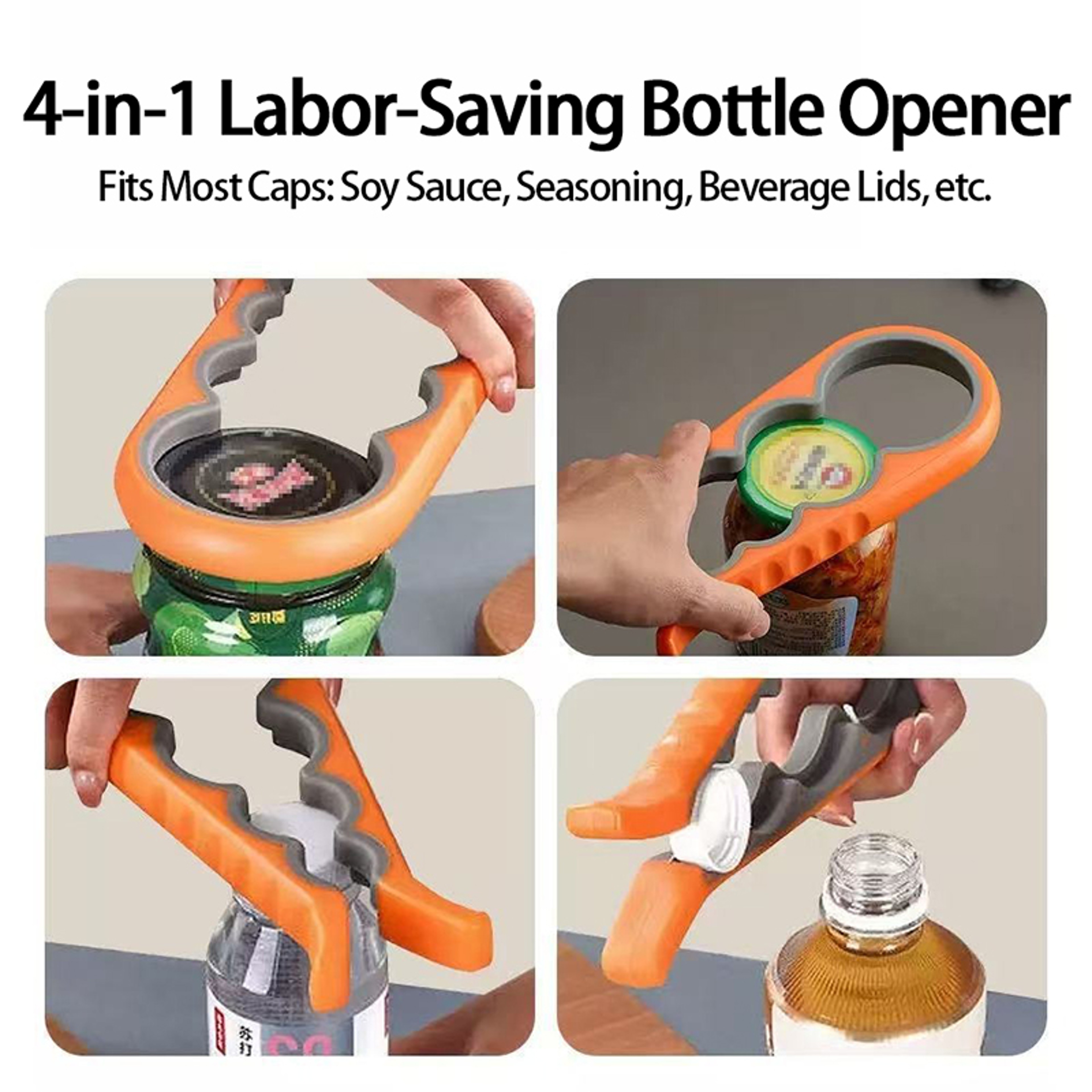 Easy Grip Multi Function Jar Opener and Bottle Cap Opener for Weak Hands – view 4