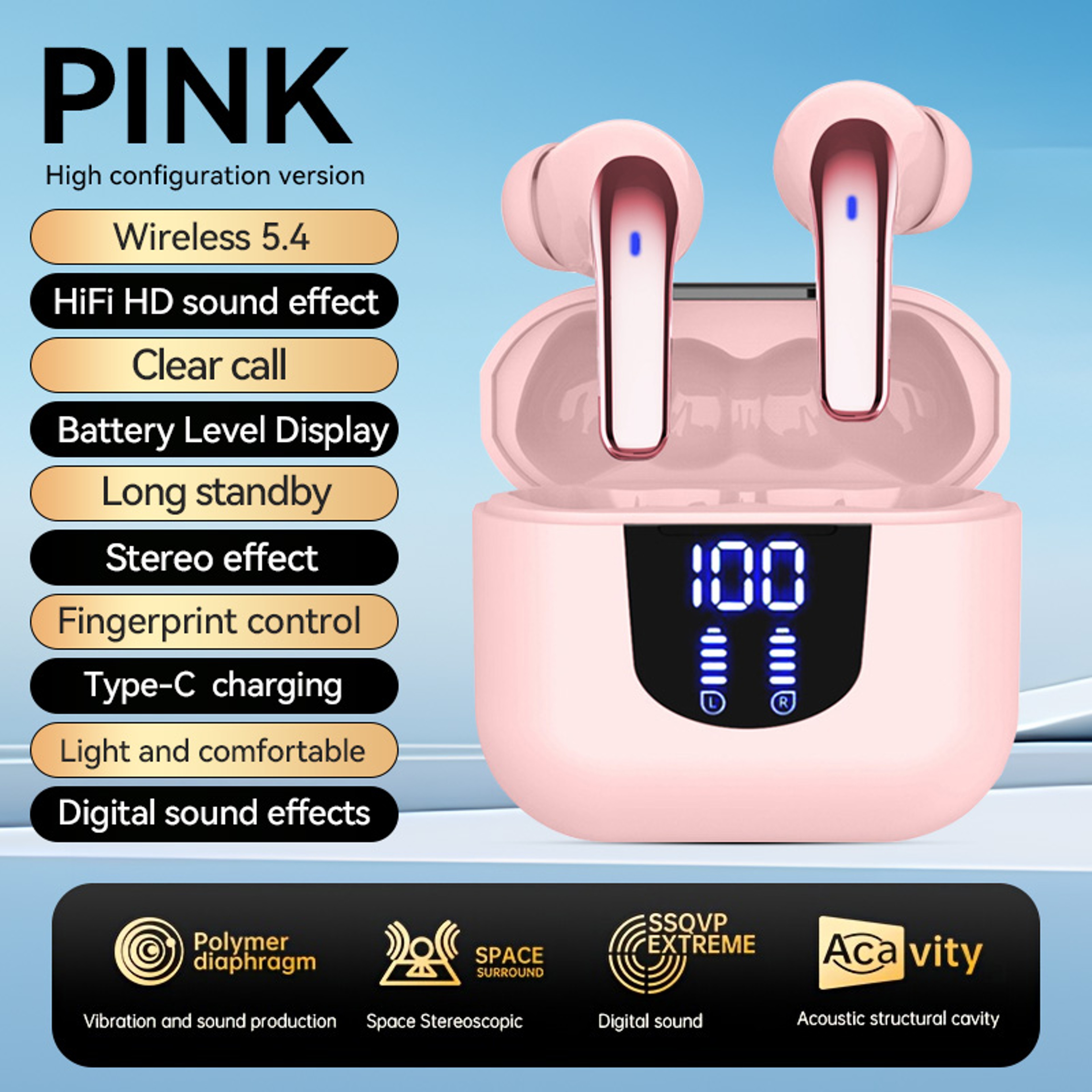 Deep Bass Wireless Earbuds with Noise Reduction and Low Latency Game Mode – view 10