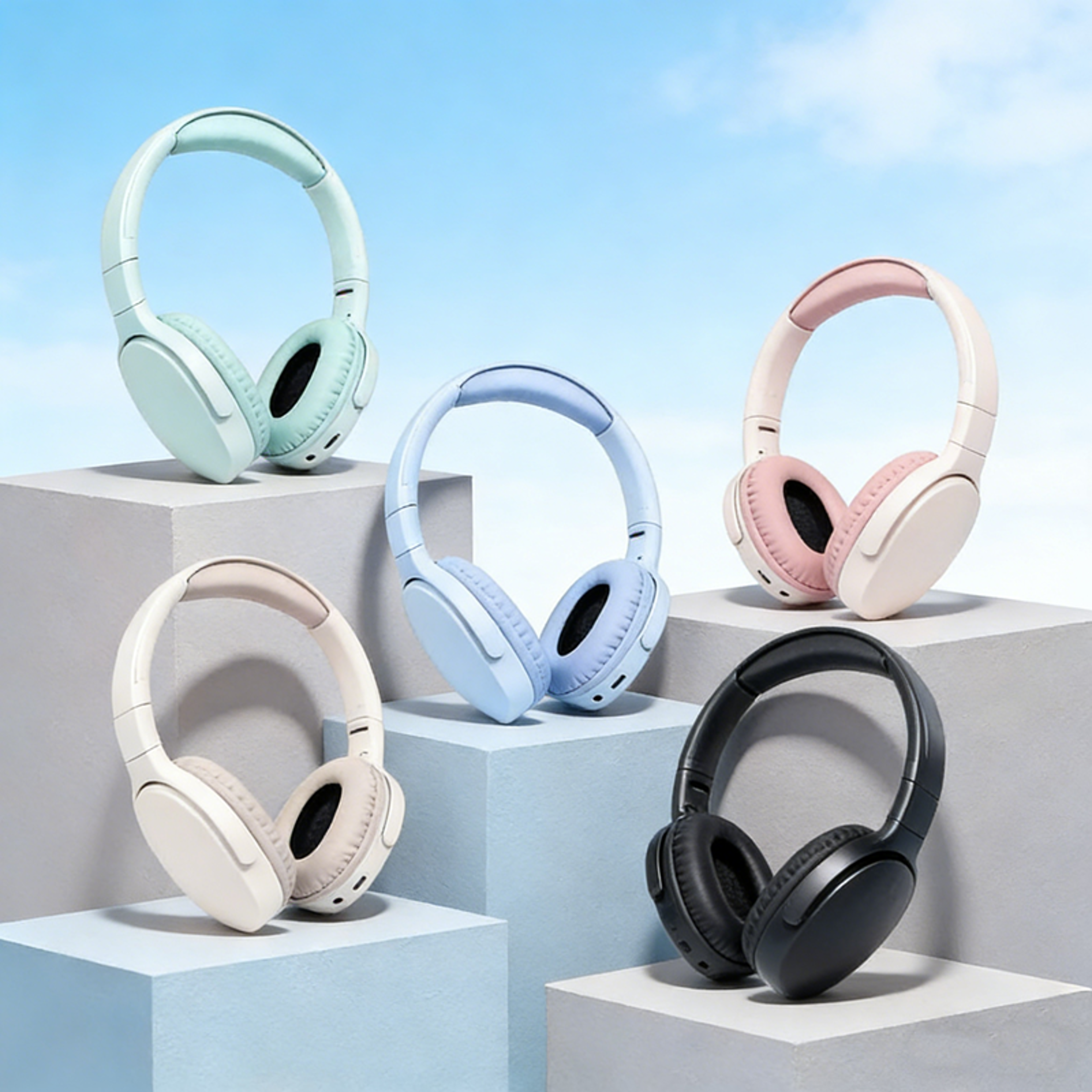 Deep Bass Bluetooth Over Ear Headphones with Mic and Long Battery Life – view 1