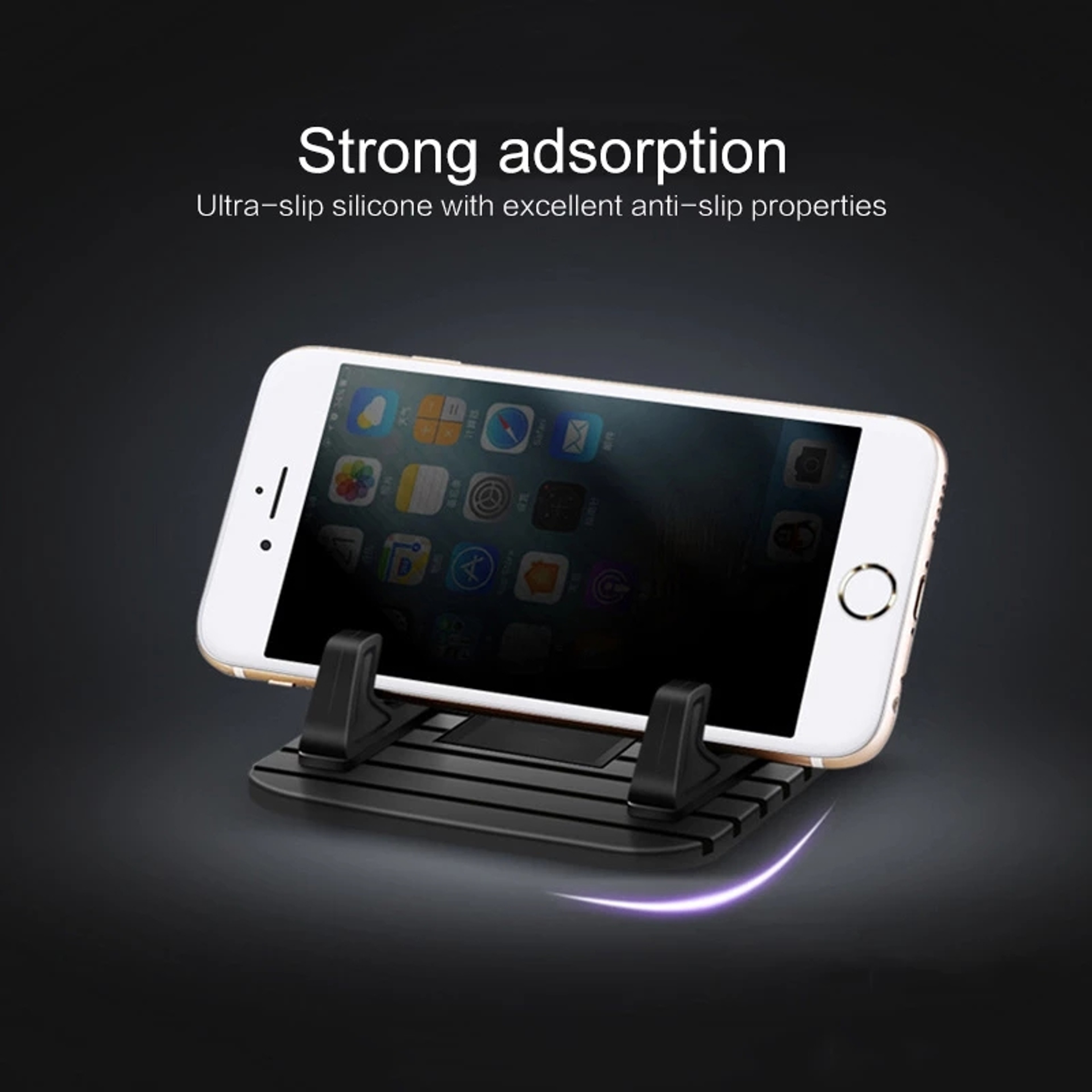 Secure Grip Universal Dashboard Phone Mount & Anti Slip Mat – view 2