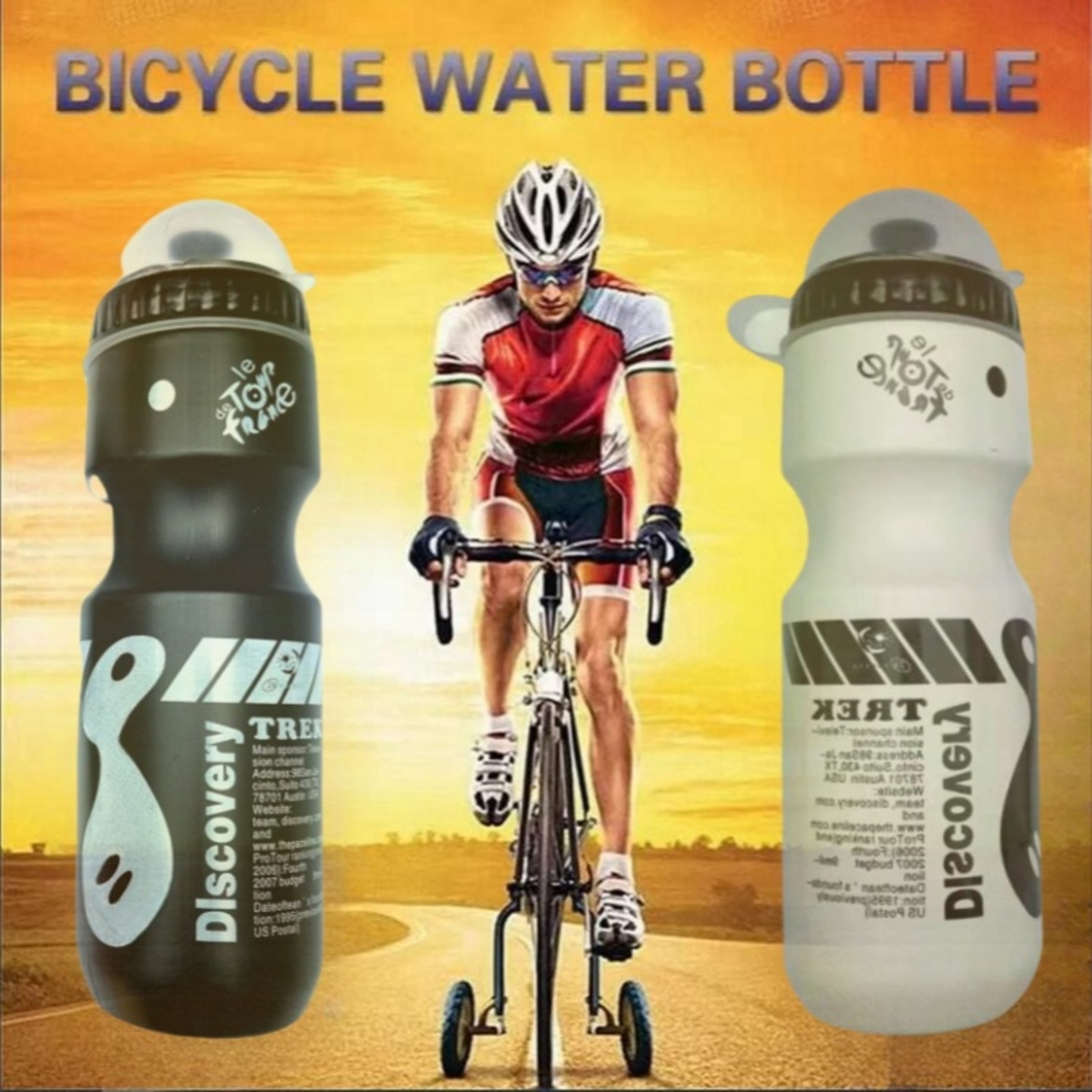 Elite Cycling Water Bottle Leakproof  BPA Free Bike Bottle For MTB And Road 2