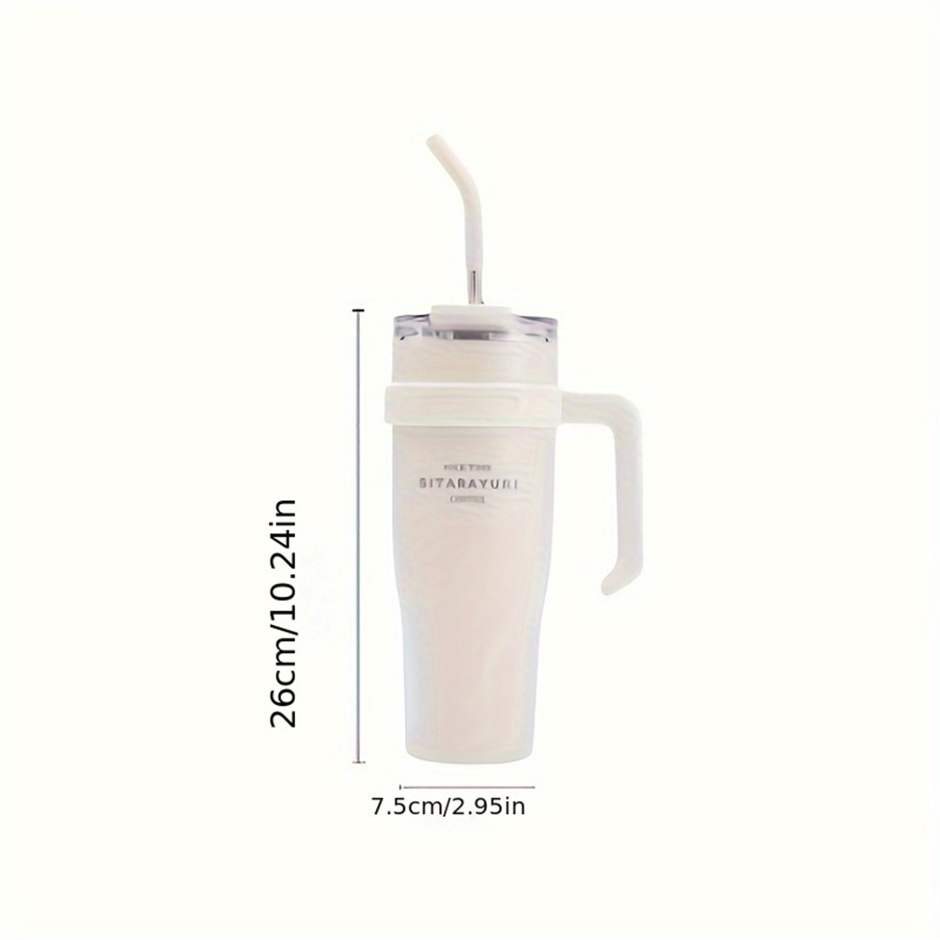 Tumbler with Handle and Straw Leakproof Insulated Travel Mug for Coffee & Water – view 6