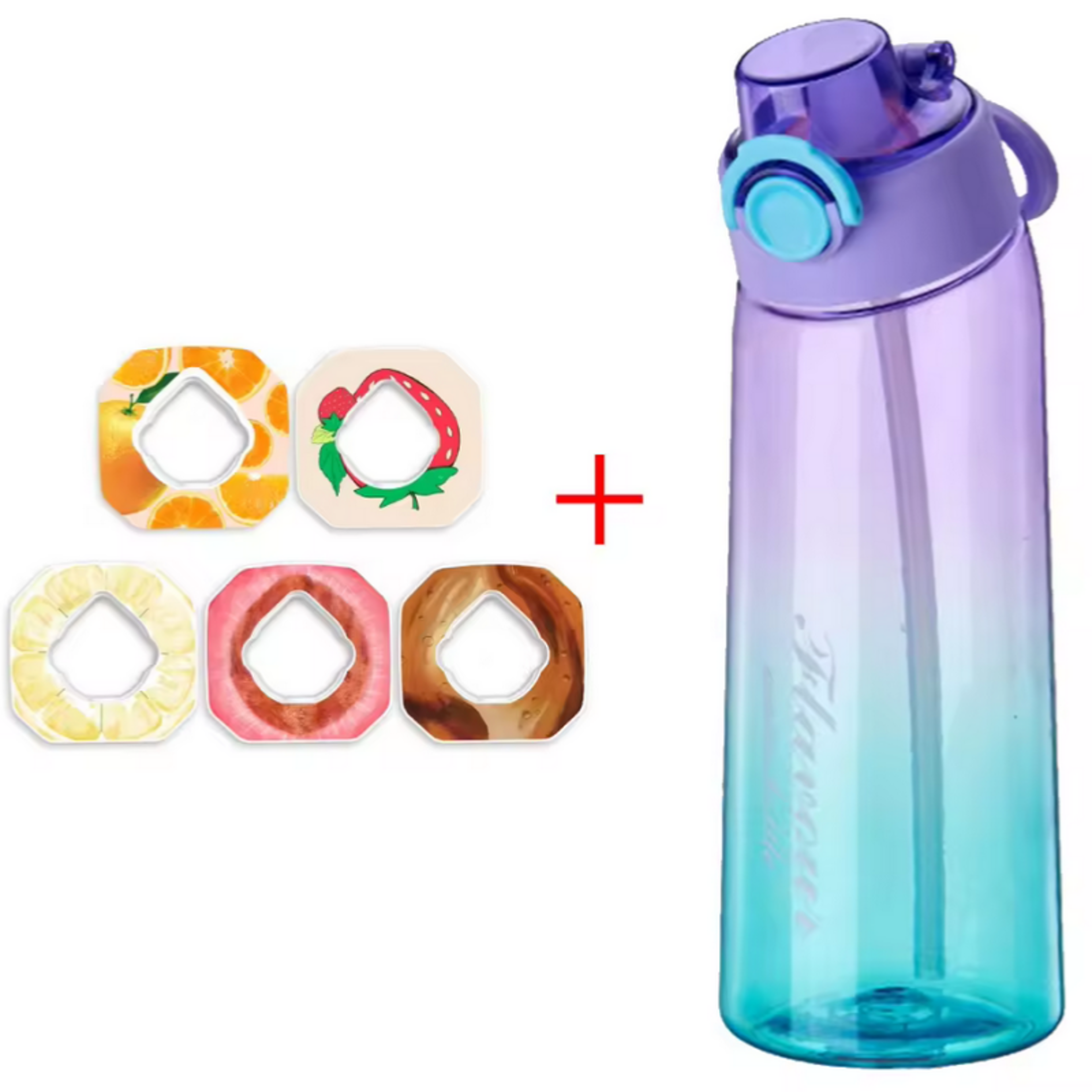 Scent Infused Flavored Water Bottle with Zero Calorie Fruit Scent Pods – view 7