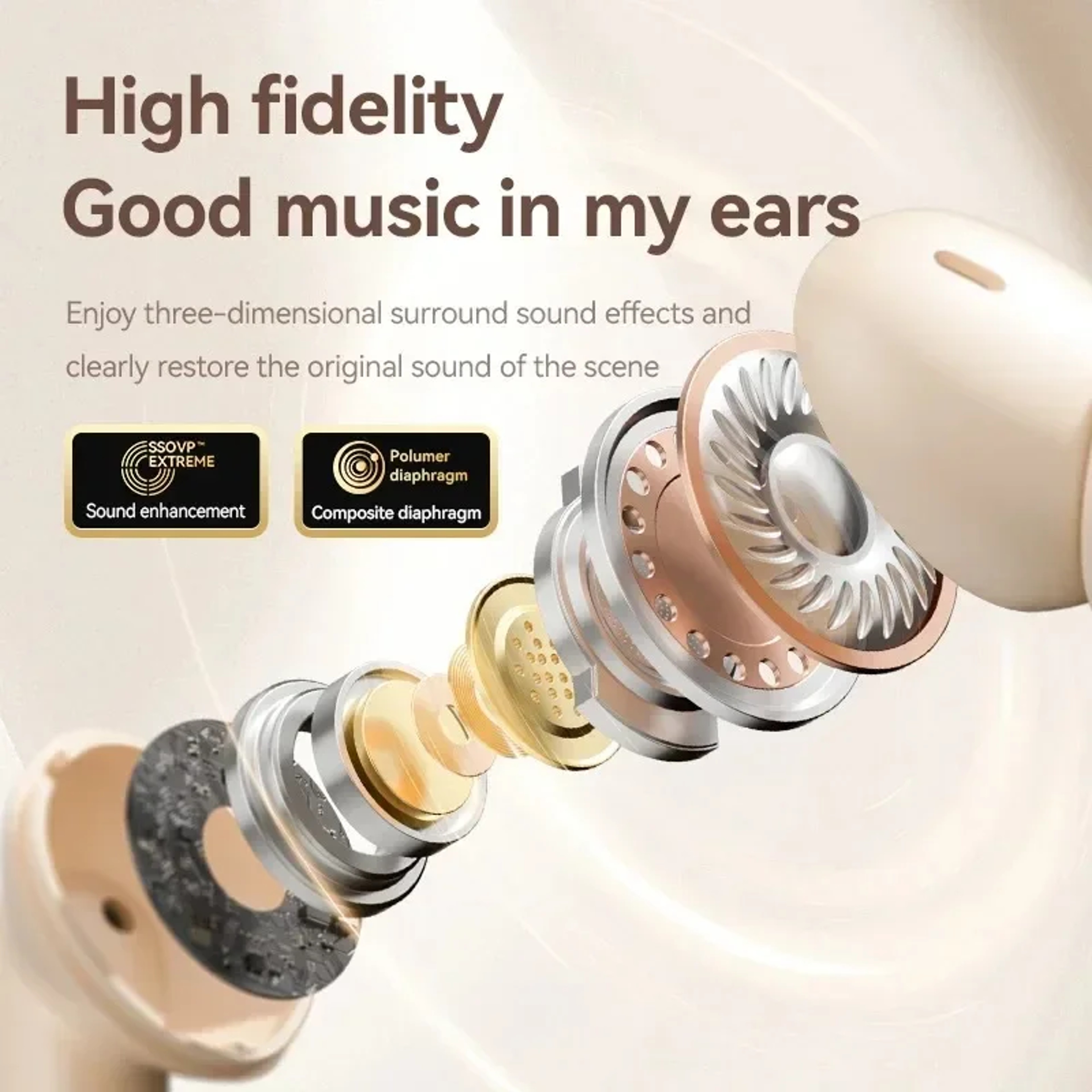 ProSound TWS Wireless Earbuds: HiFi Stereo & LED Smart Display – view 3