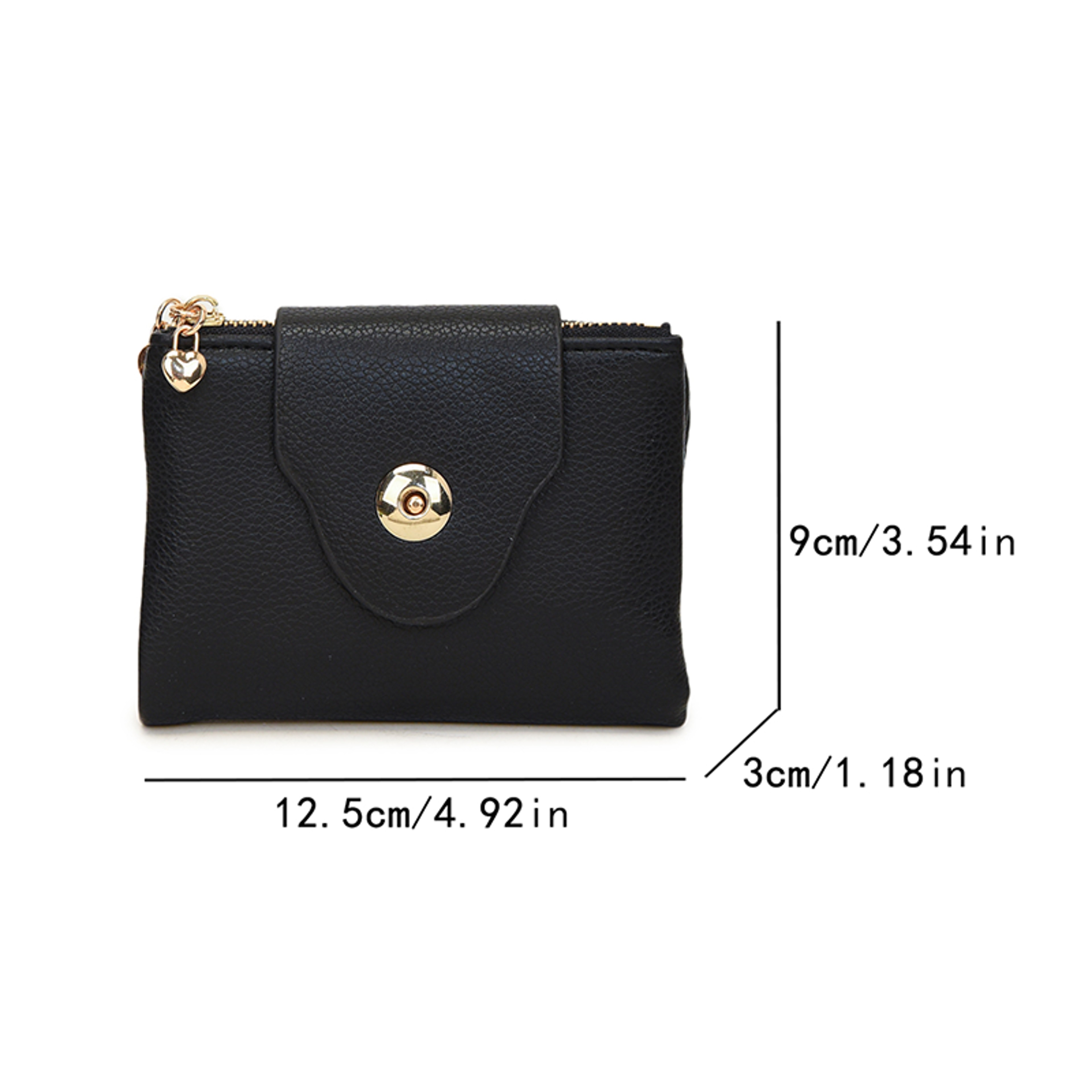 Luxury Slim Bifold Wallet for Women Elegant PU Leather Card Holder & Mini Purse – view 5