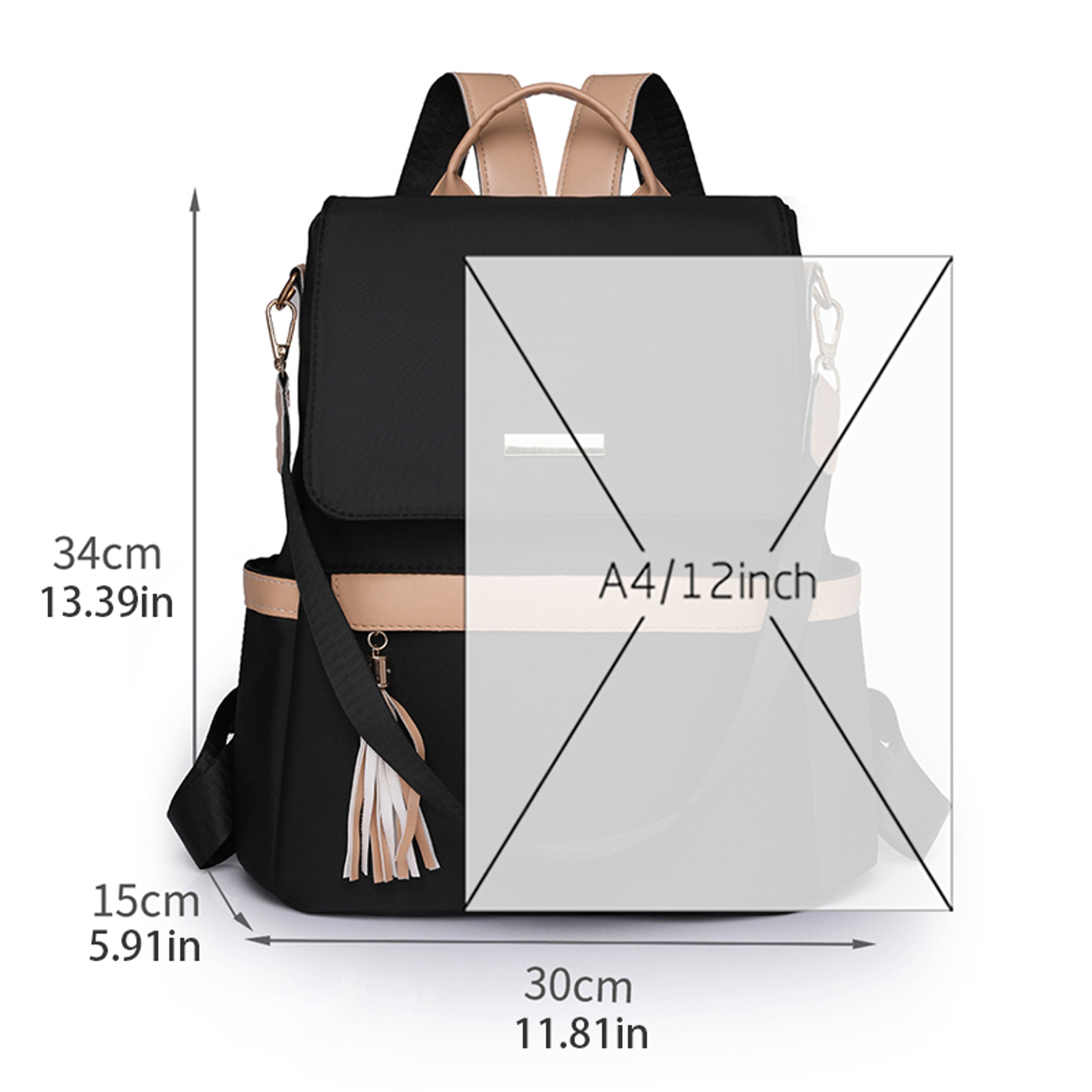 Secure Urban Minimalist Anti Theft Backpack Sleek Water Resistant Travel Daypack 4