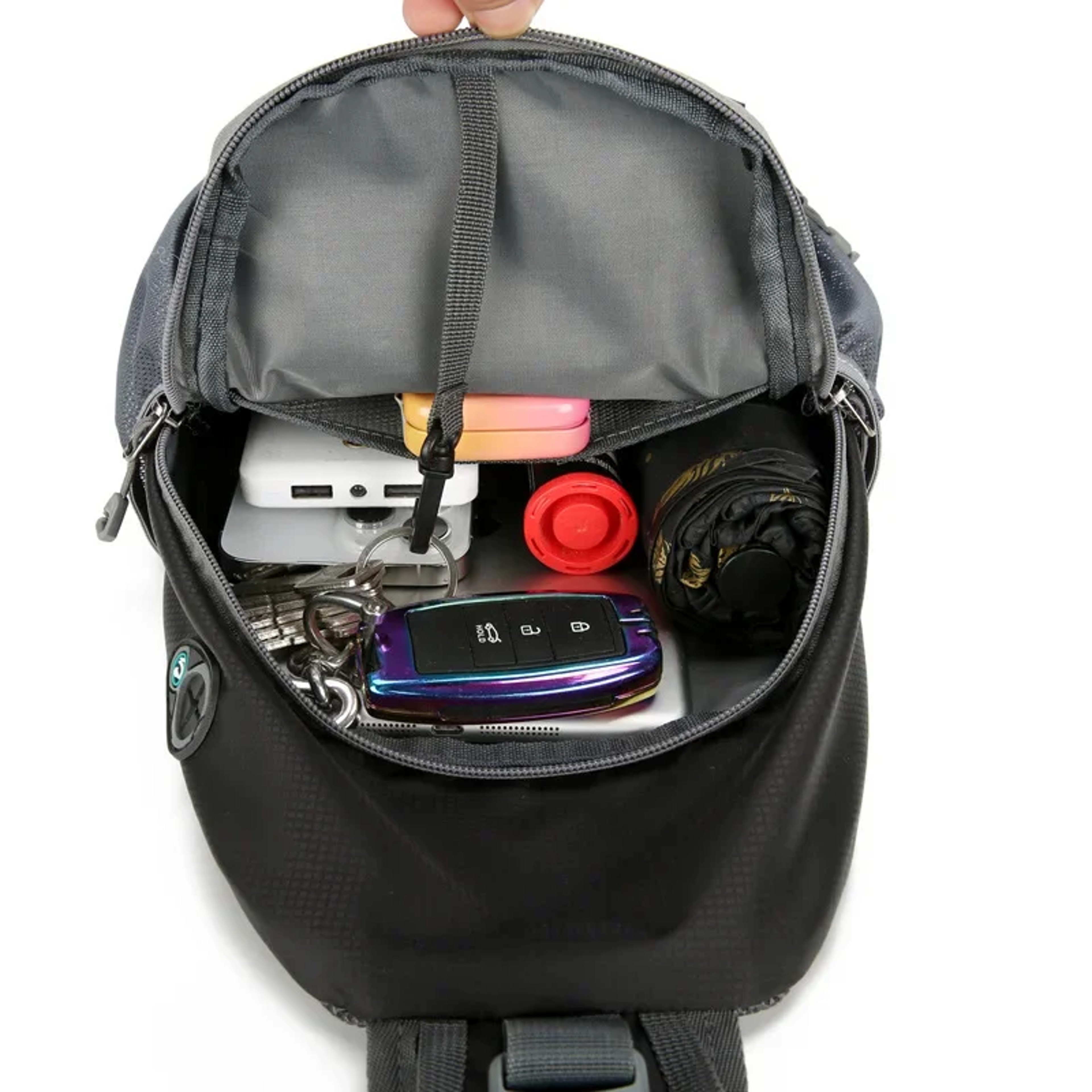 SecureCommute AntiTheft Sling Bag Waterproof Crossbody Chest Pack 2