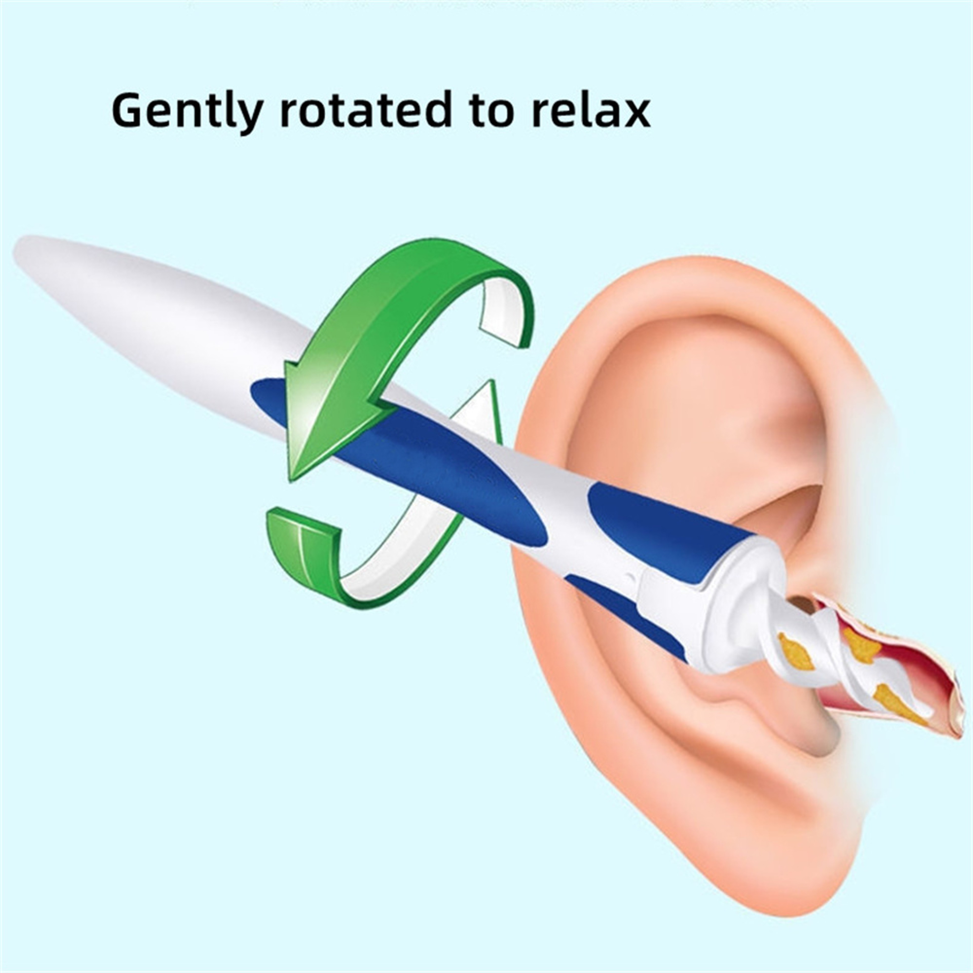 Soft Spiral Ear Wax Removal Kit with Silicone Tips Portable Reusable Ear Cleaners – view 5