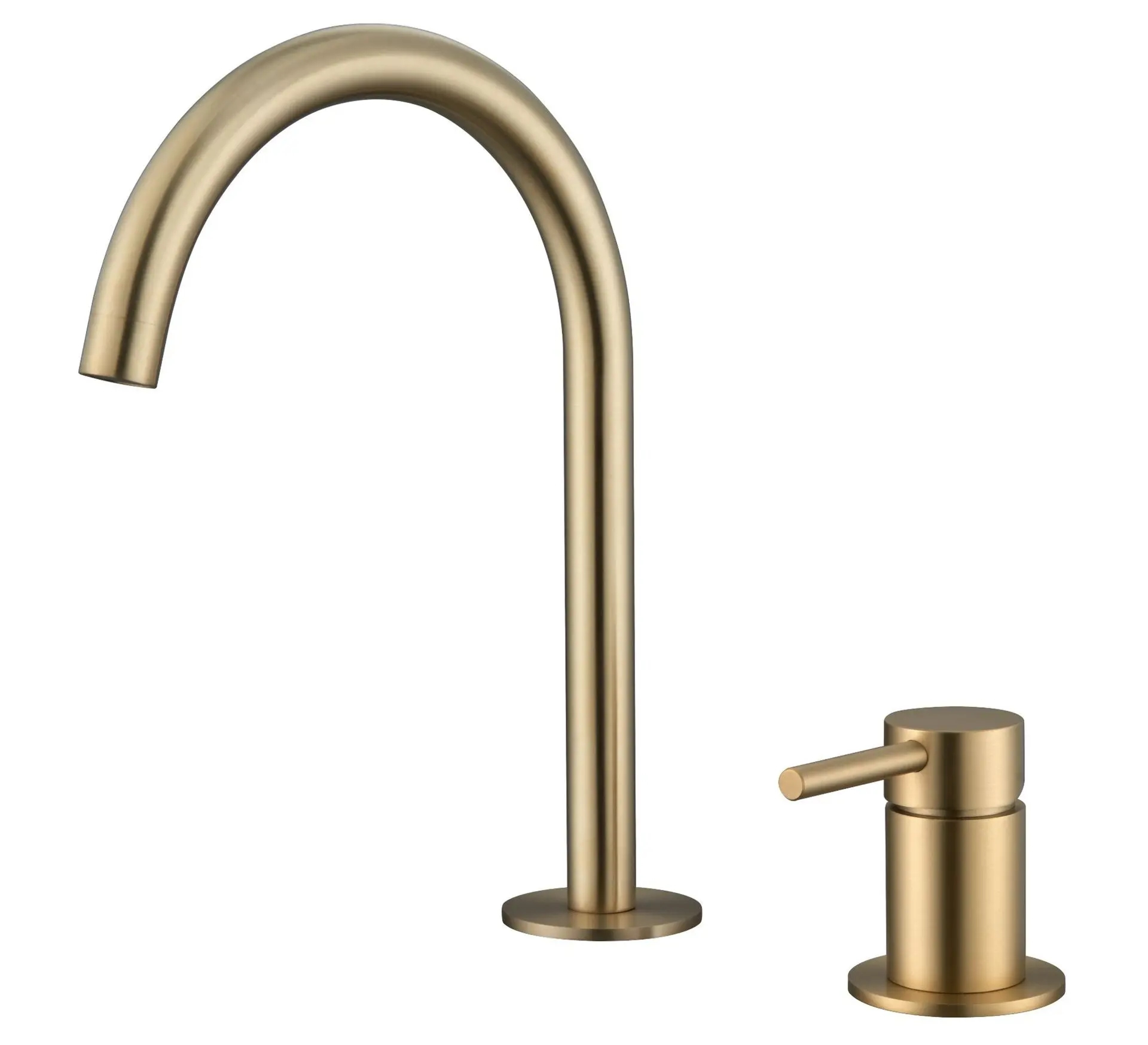 Stainless Steel Widespread Bathroom Faucet Hot And Cold Deck Mounted Basin Mixer 7
