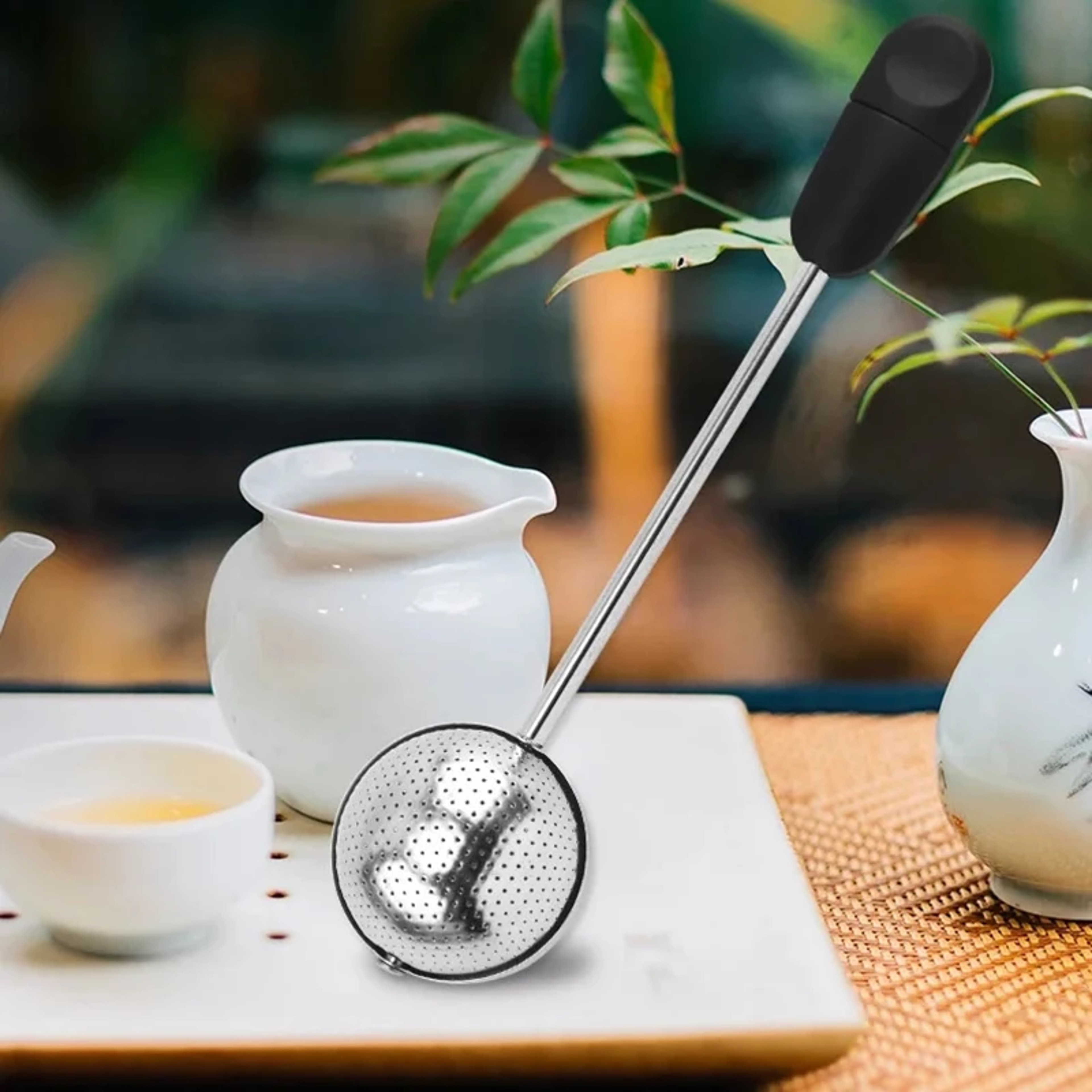 Rotating Tea Infuser Spoon Stainless Steel Tea Strainer For Loose Leaf Tea 1