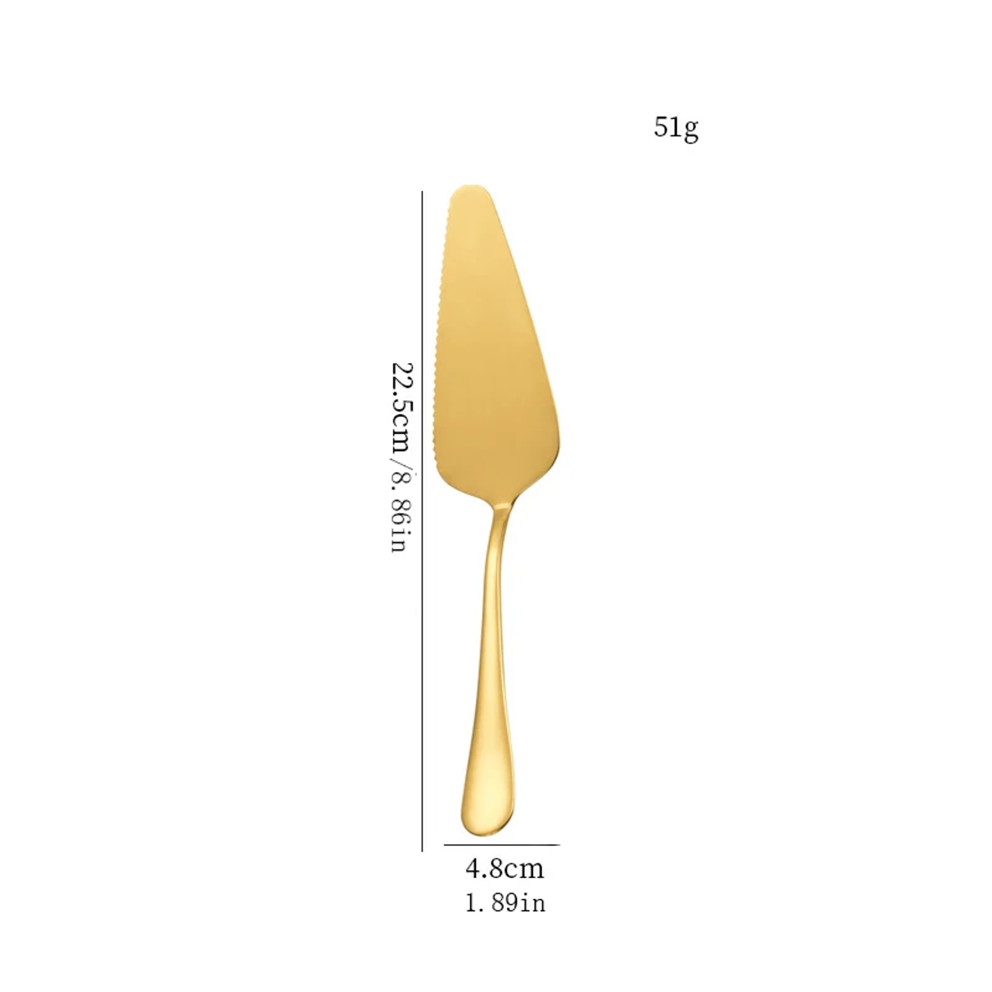 Stainless Steel Cake Server and Pie Spatula for Pizza Dessert and Baking – view 9