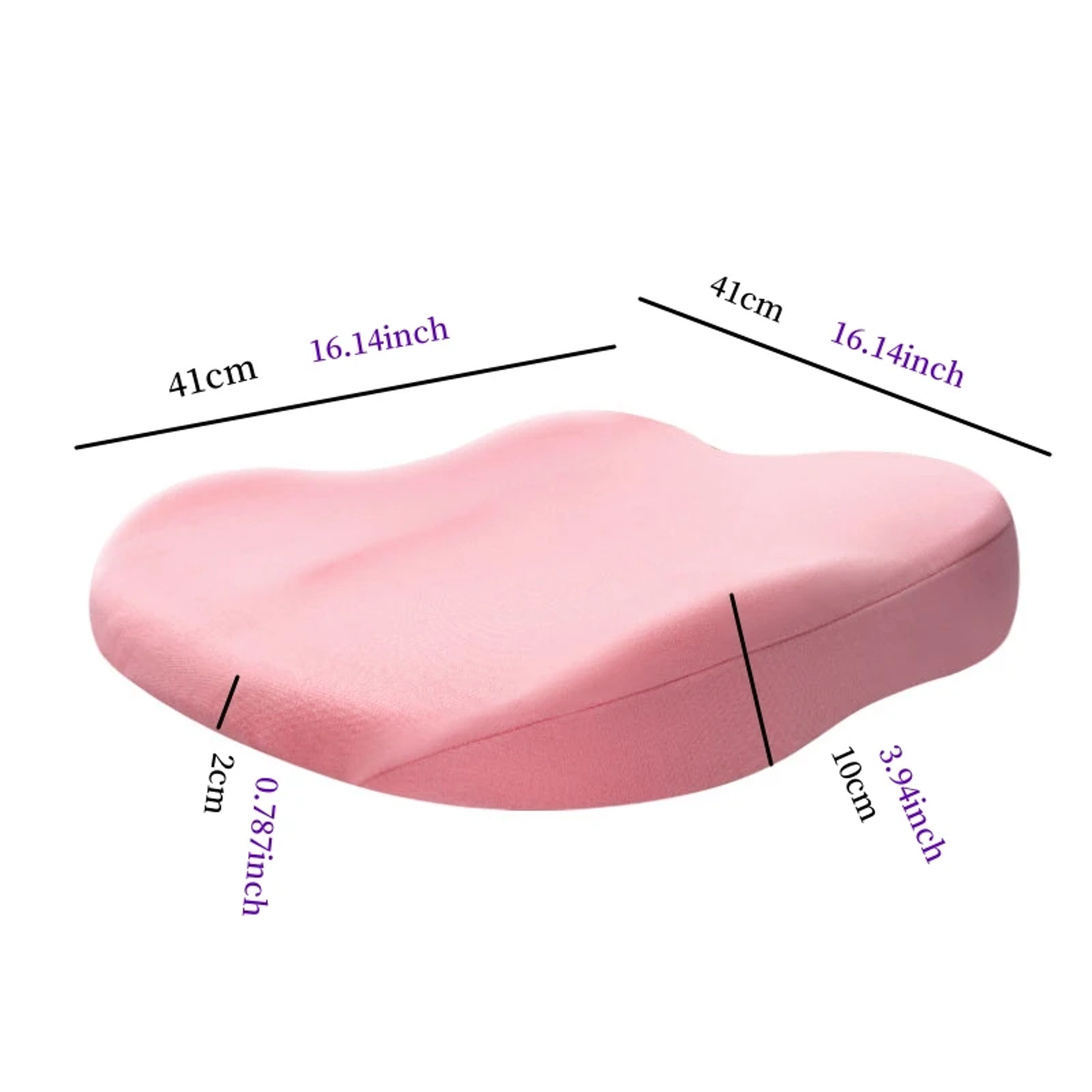 Breathable Car Booster Seat Cushion For Short Drivers Height Boost Pad 2