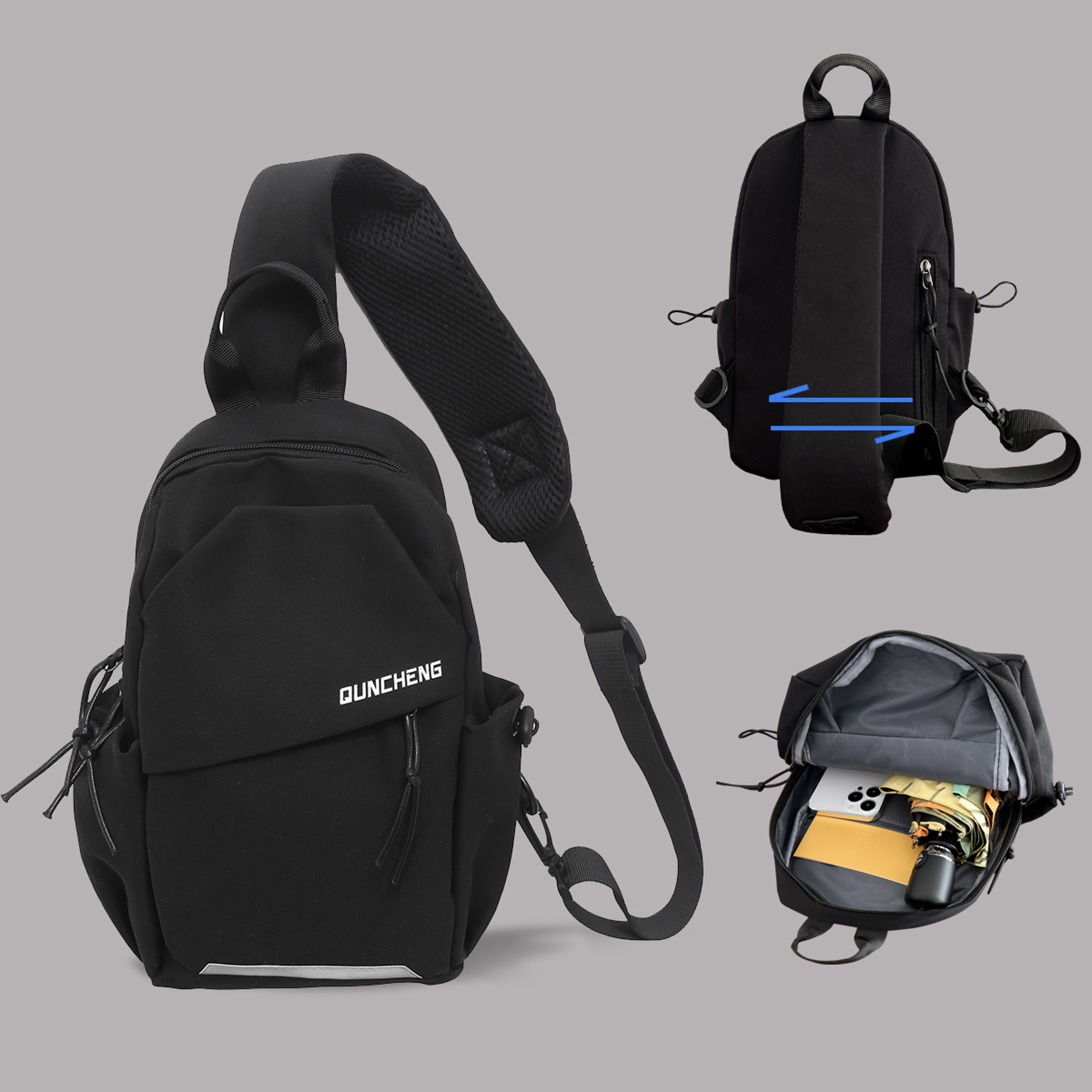 UrbanGo Mens Chest Bag Casual Sling Bag for Travel and Everyday Carry – view 1
