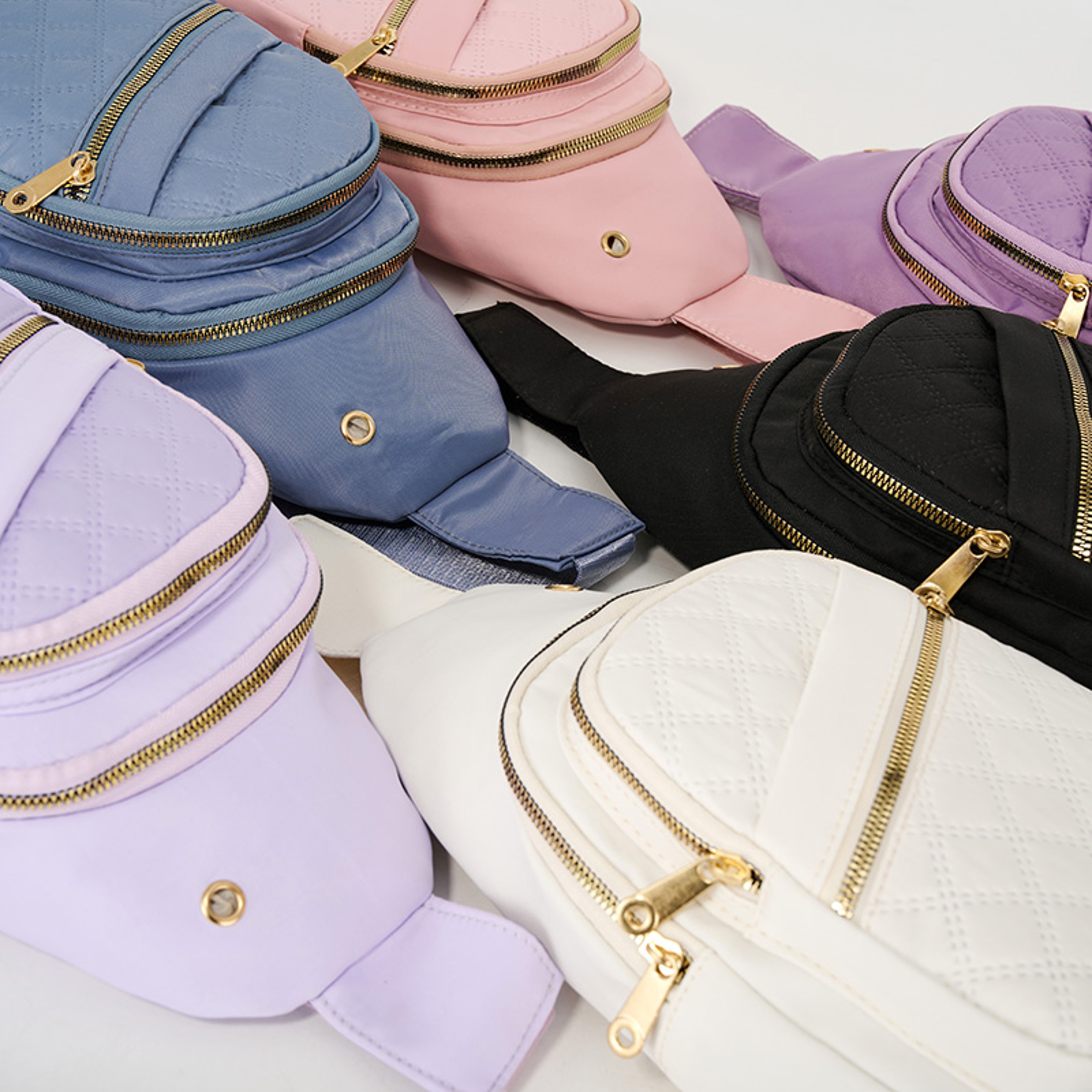 Quilted Crossbody Sling Bag for Women with Earphone Hole – view 3