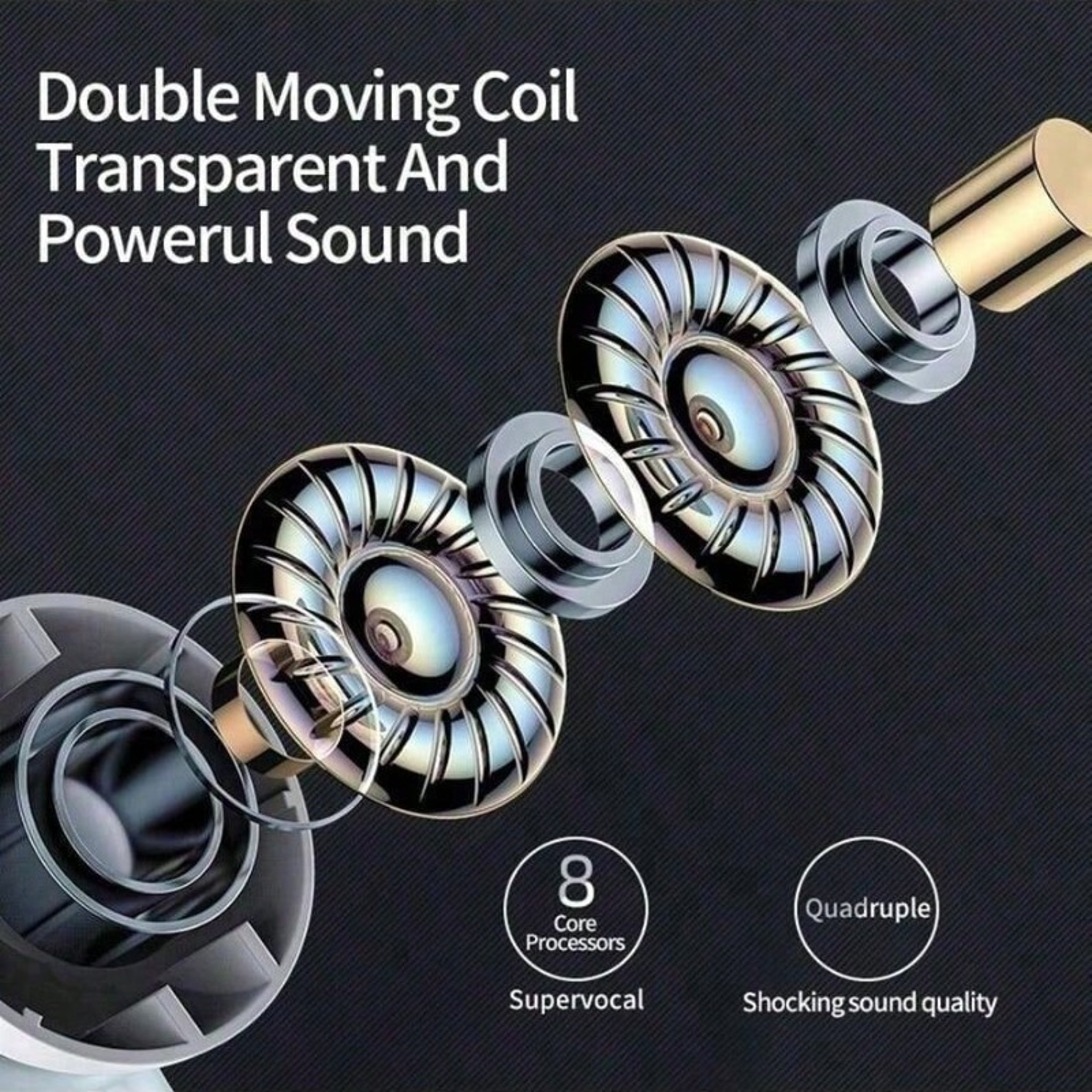 Low Latency TWS Wireless Earbuds with Mic for Sports – view 6