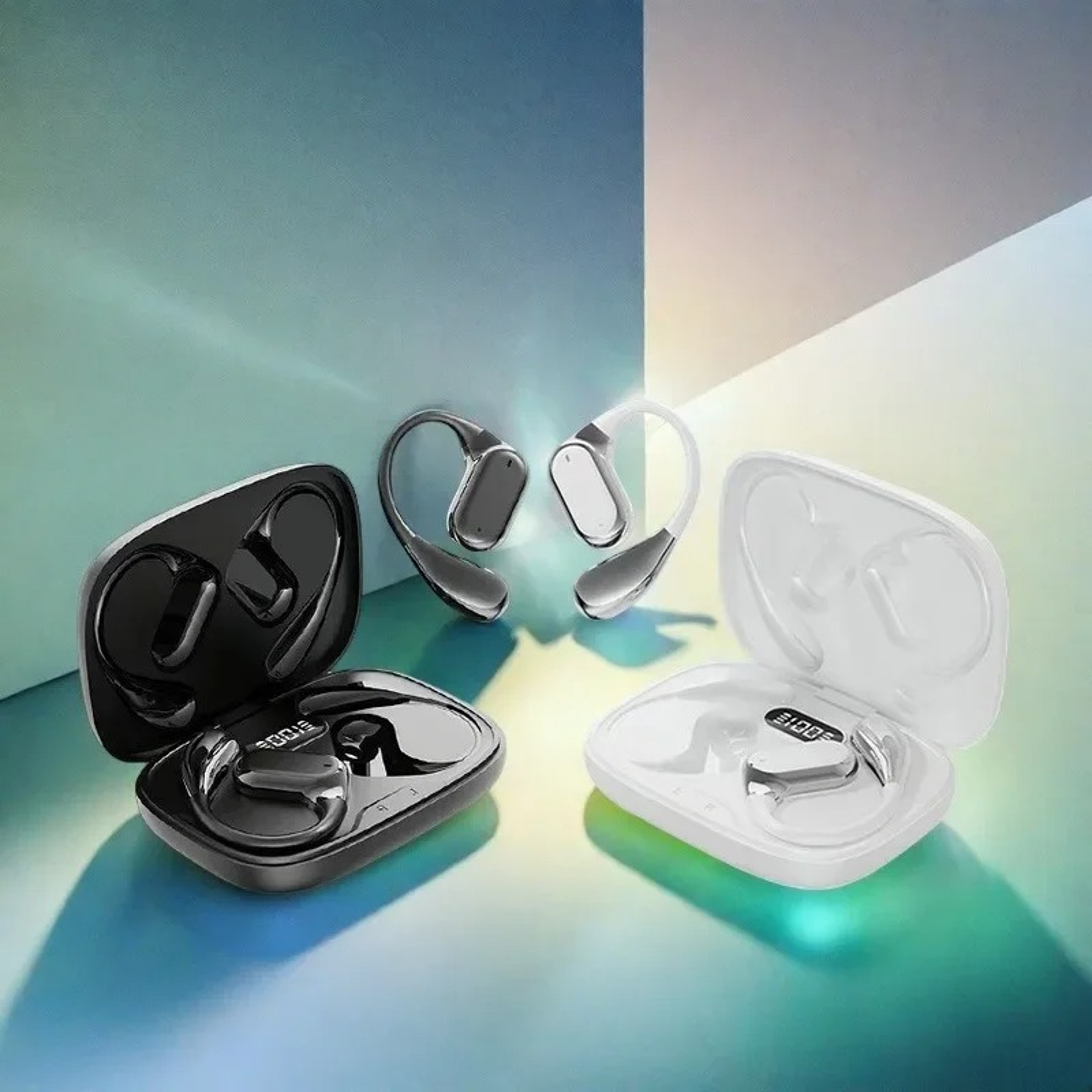 Secure Fit Wireless Sport Earbuds with Ear Hooks and ENC Mic – view 4