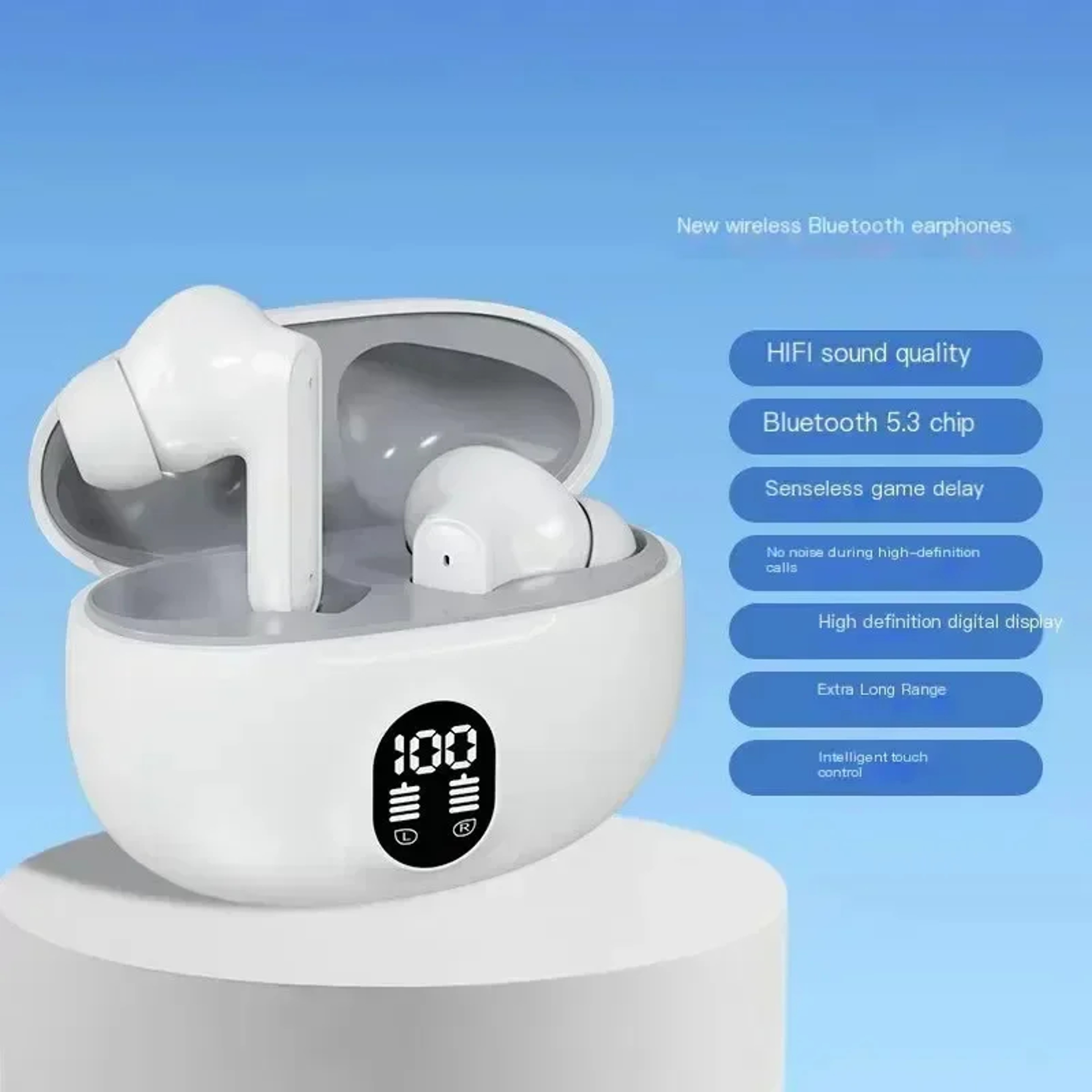 TWS Wireless Gaming Earbuds with Mic Noise Reduction and HiFi Bass – view 7