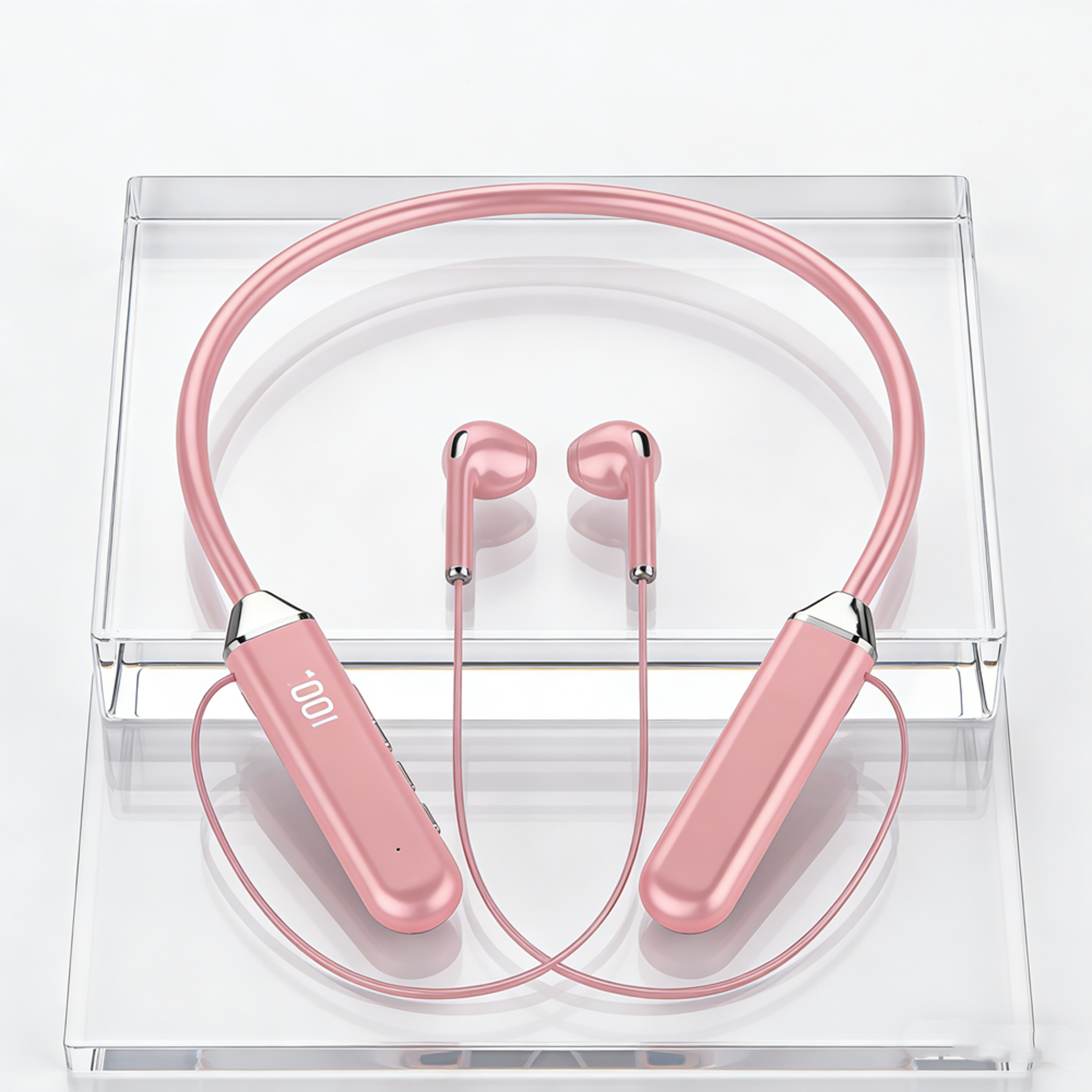 Magnetic Wireless Neckband Earbuds with Mic for Sports – view 1