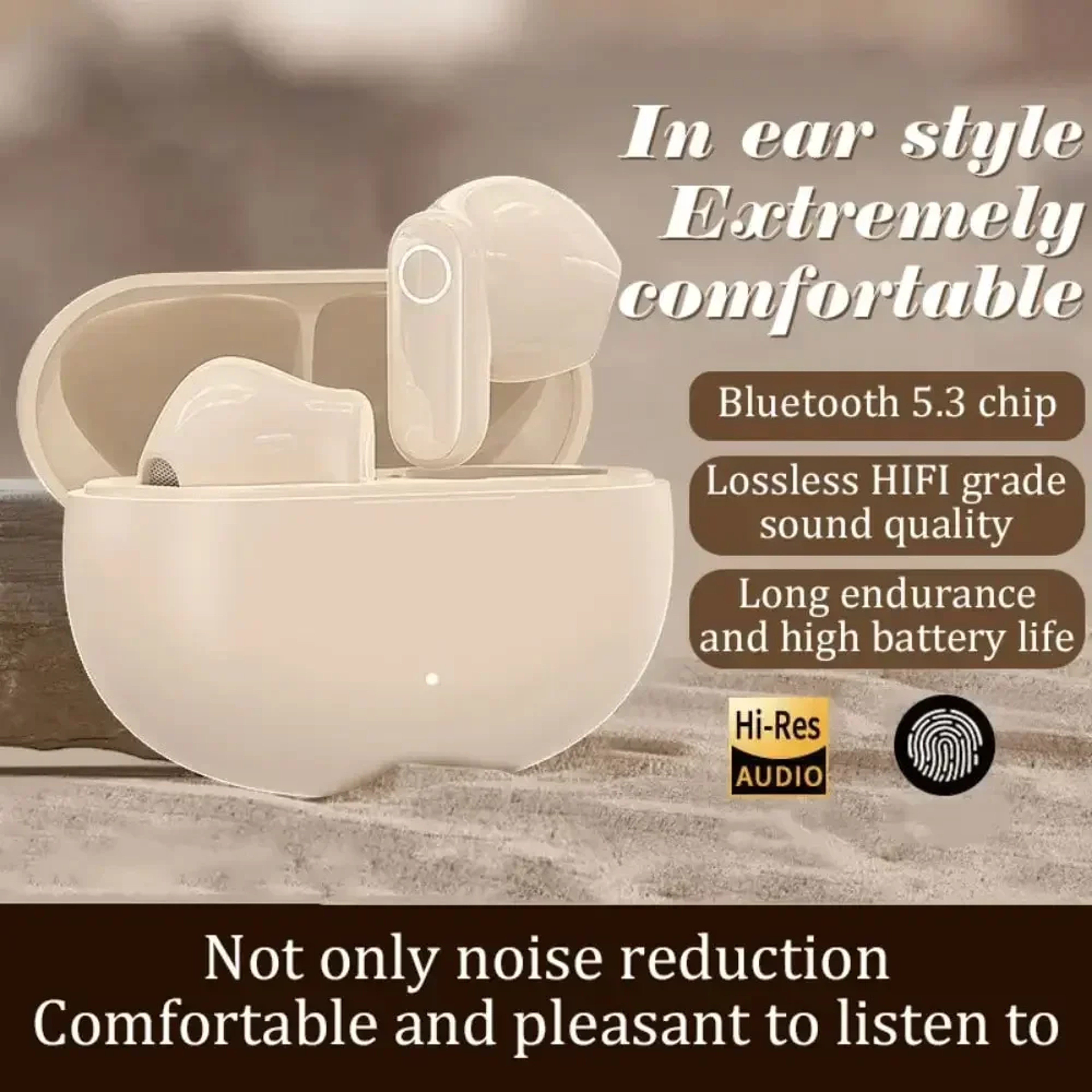 Noise Cancelling Bluetooth Earphones Wireless Earbuds With Microphone 3