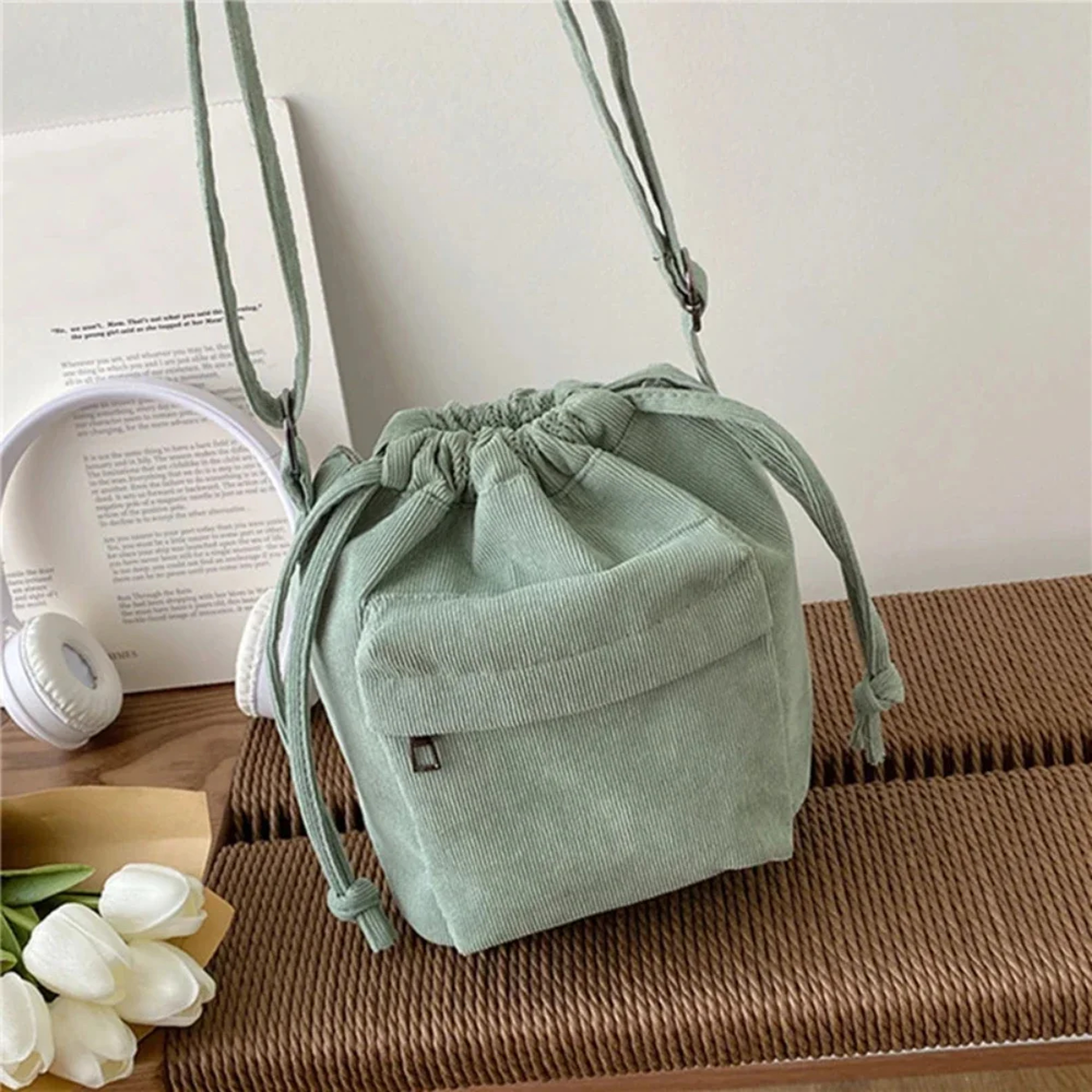 Style Drawstring Bucket Bag for Women Chic Shoulder & Crossbody Bag – view 4