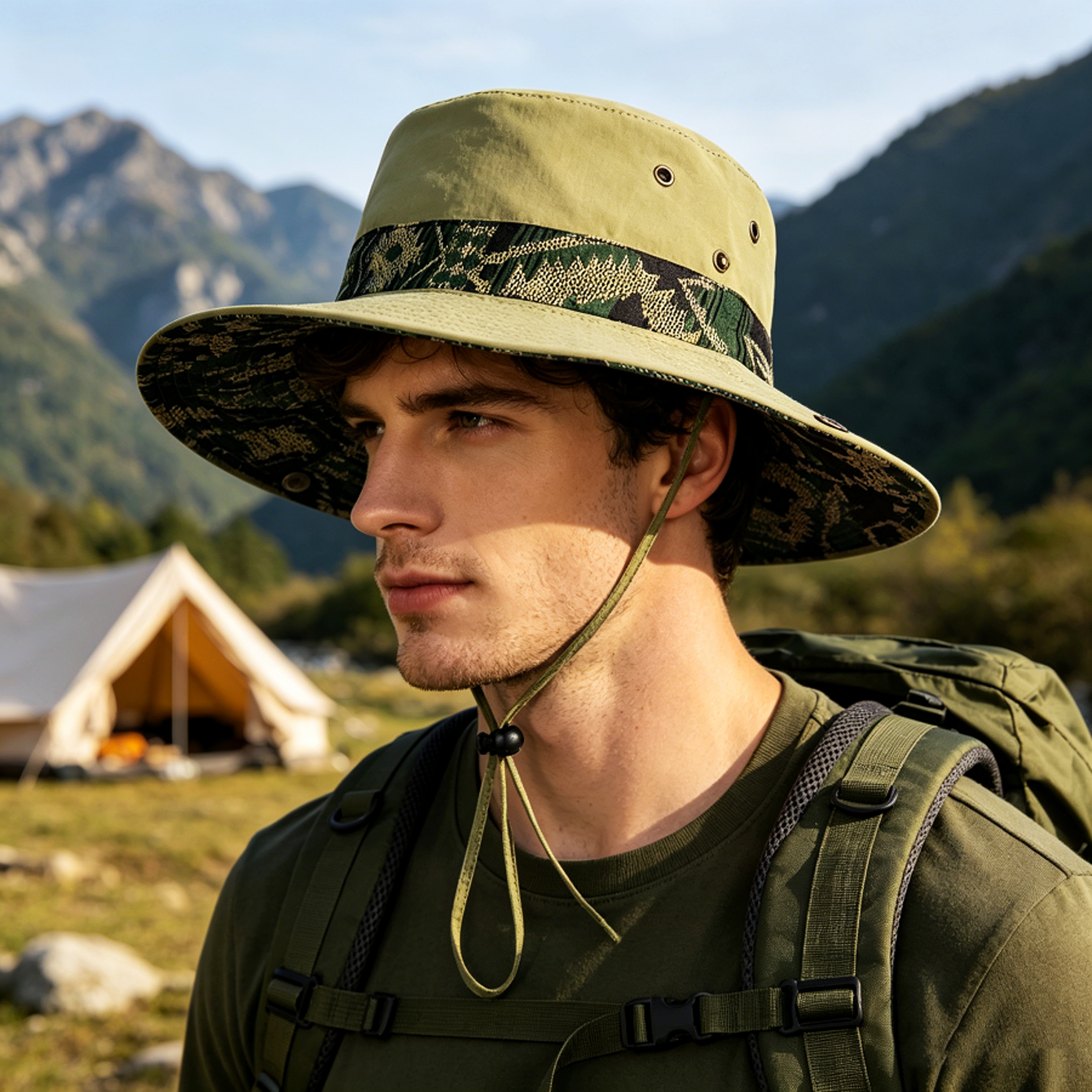 Premium Outdoor Sun Protection Hat Breathable Foldable Wide Brim Sun Hat For Hiking Fishing  Campin 3