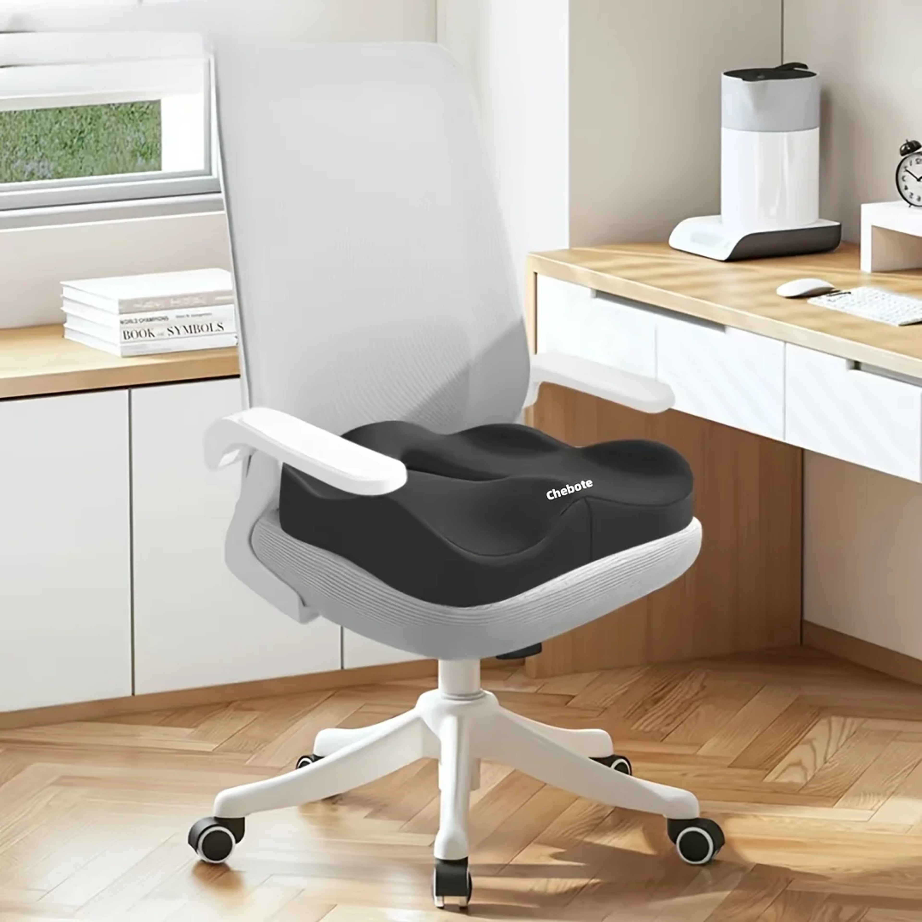 Ergonomic Memory Foam Seat Cushion For Car  Office Washable Comfort Support Pad 5