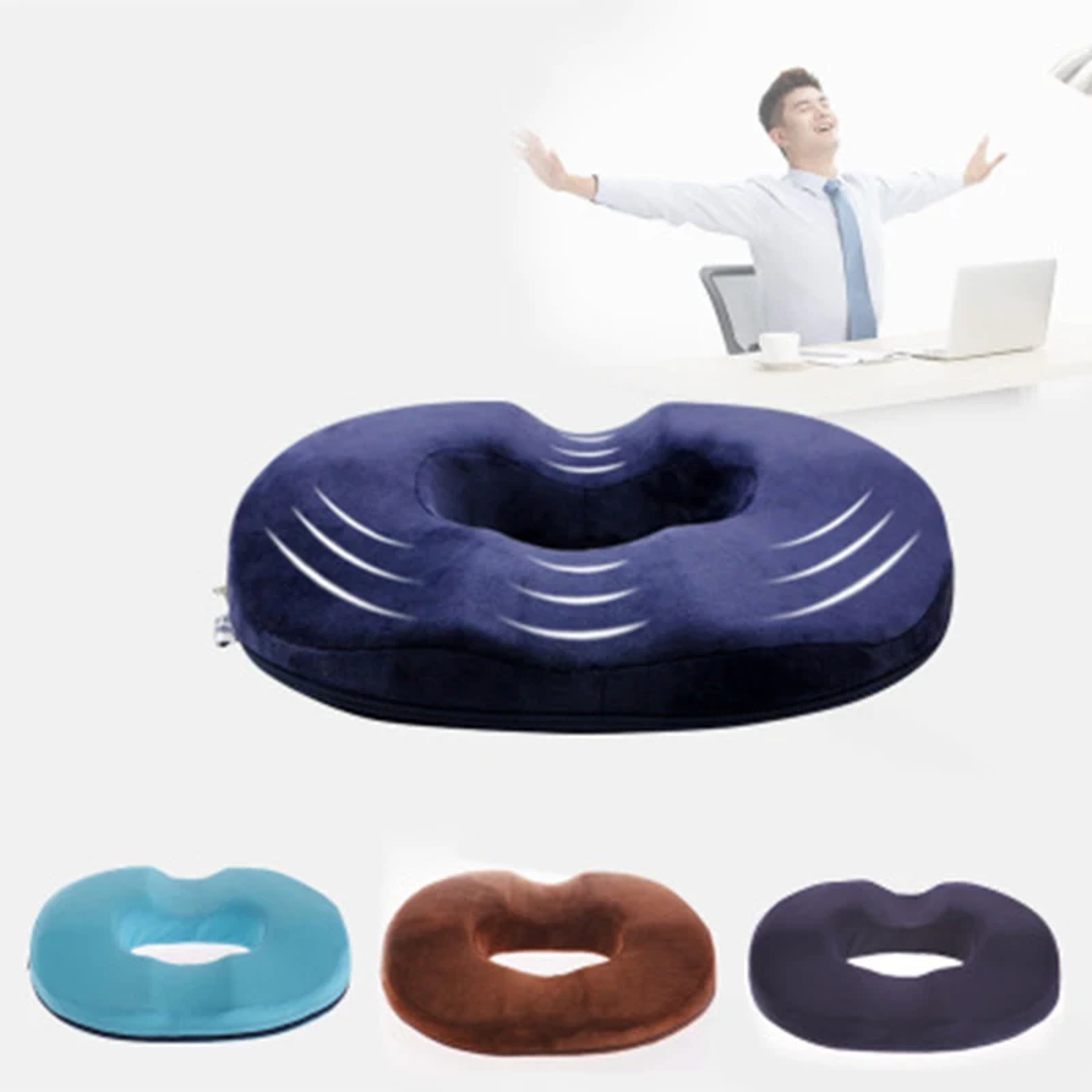 Premium Orthopedic Seat Cushion For Tailbone Relief  Hip Comfort 0