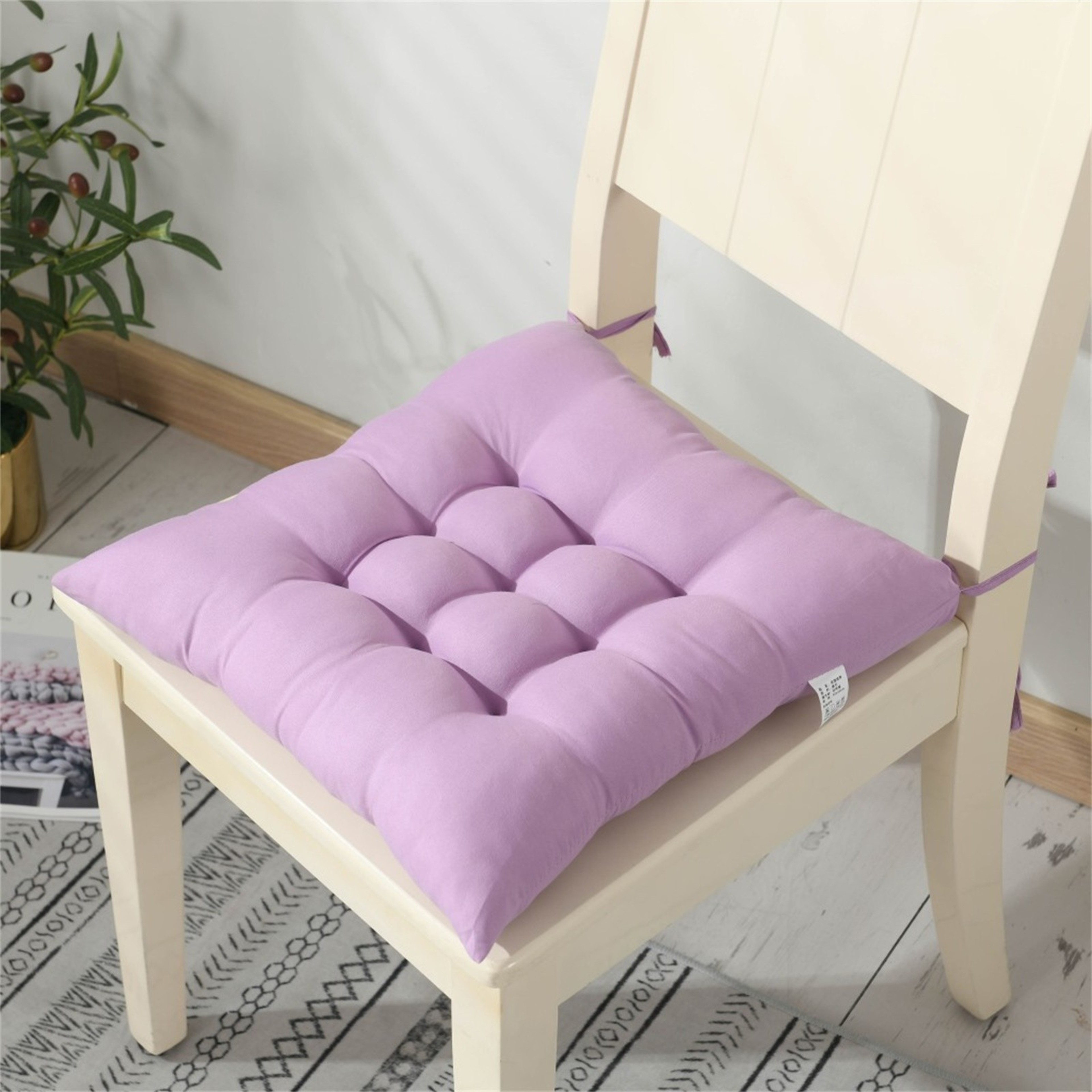Premium Soft Square Chair Cushion Comfortable Seat Pad For Home  Office 5