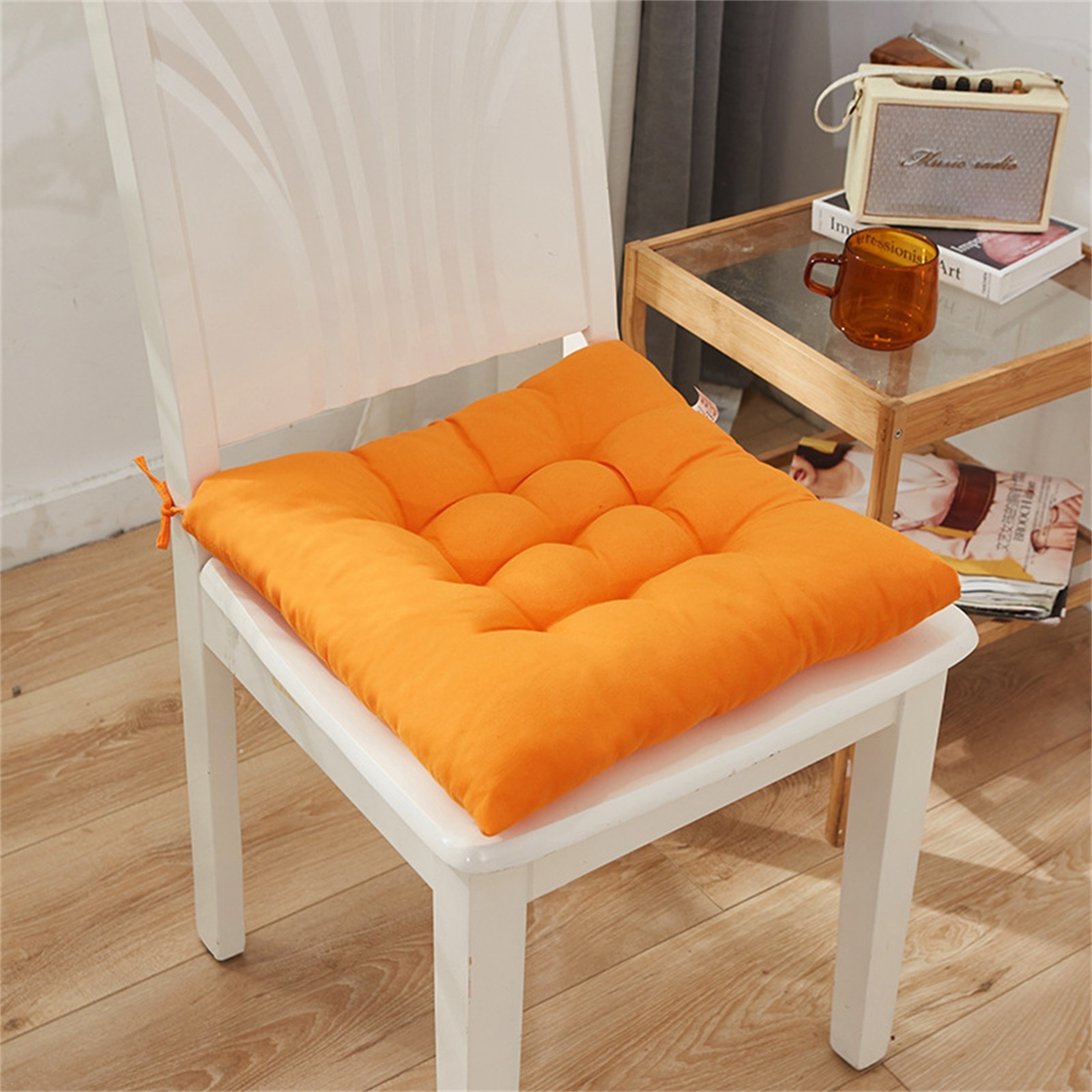 Premium Soft Square Chair Cushion Comfortable Seat Pad For Home  Office 6