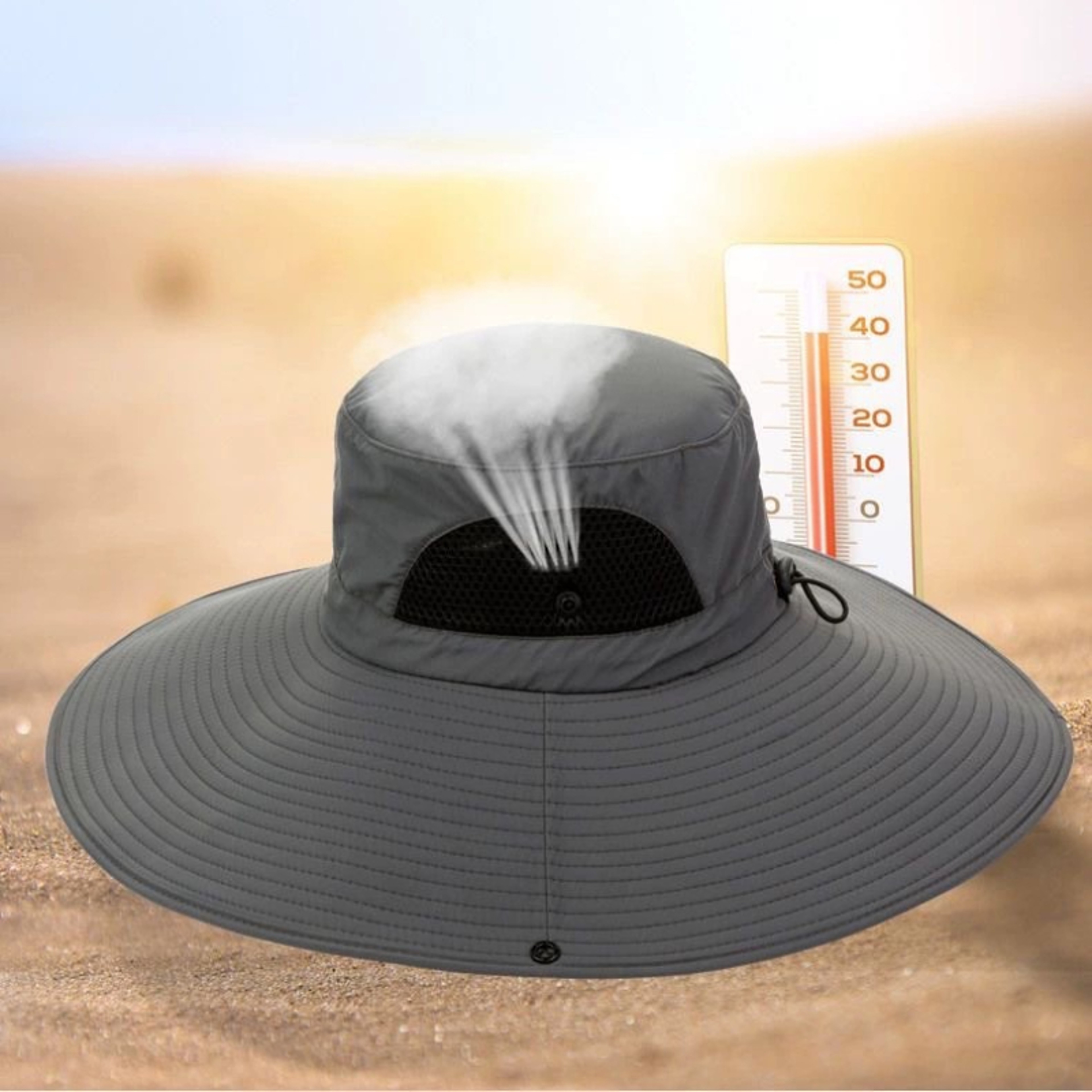 Premium Wide Brim Sun Hat with UV Protection Breathable Outdoor Fishing & Hiking Cap – view 6