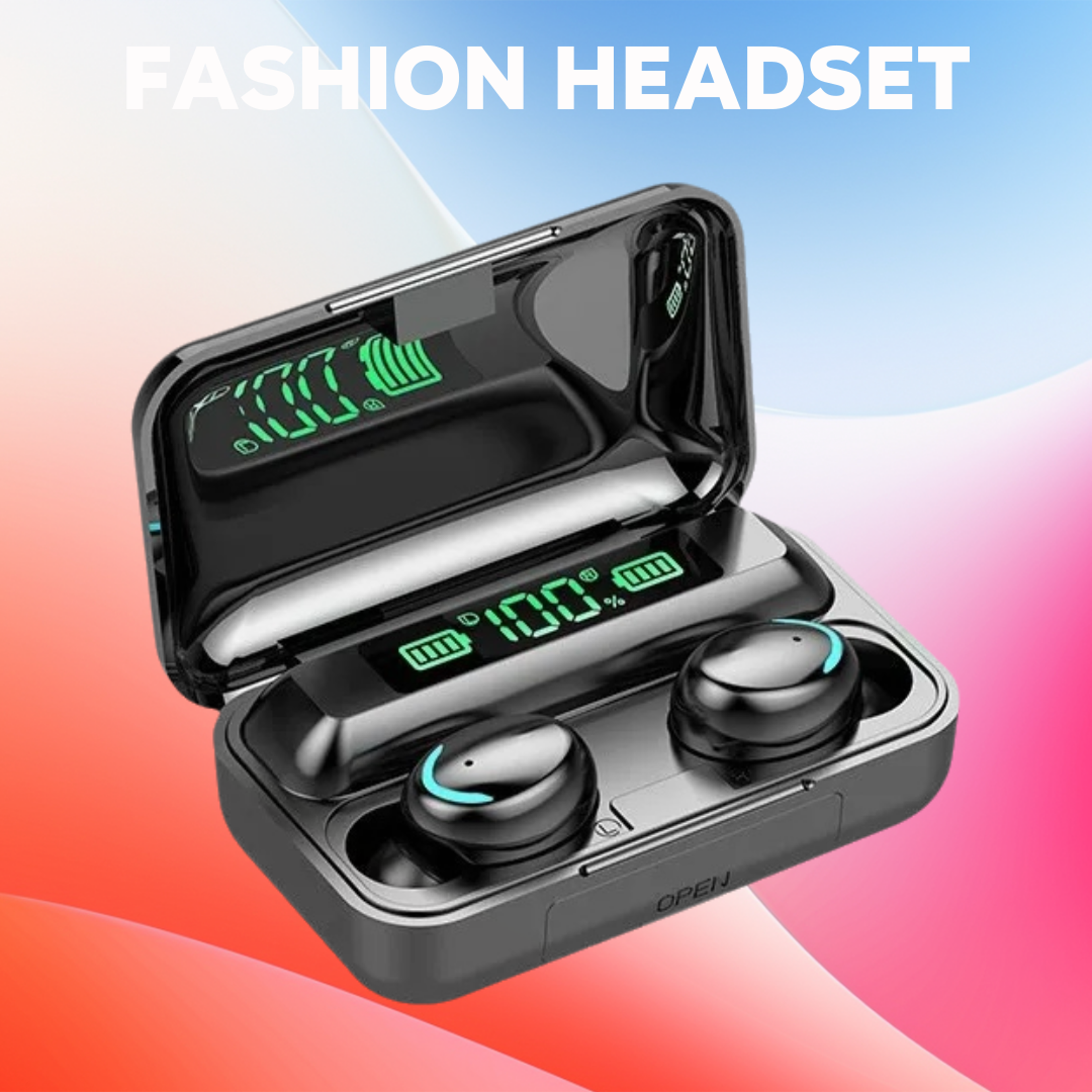 Wireless Bluetooth True Wireless Earbuds With LED Digital Display  Bluetooth Gaming Earbuds Case 5