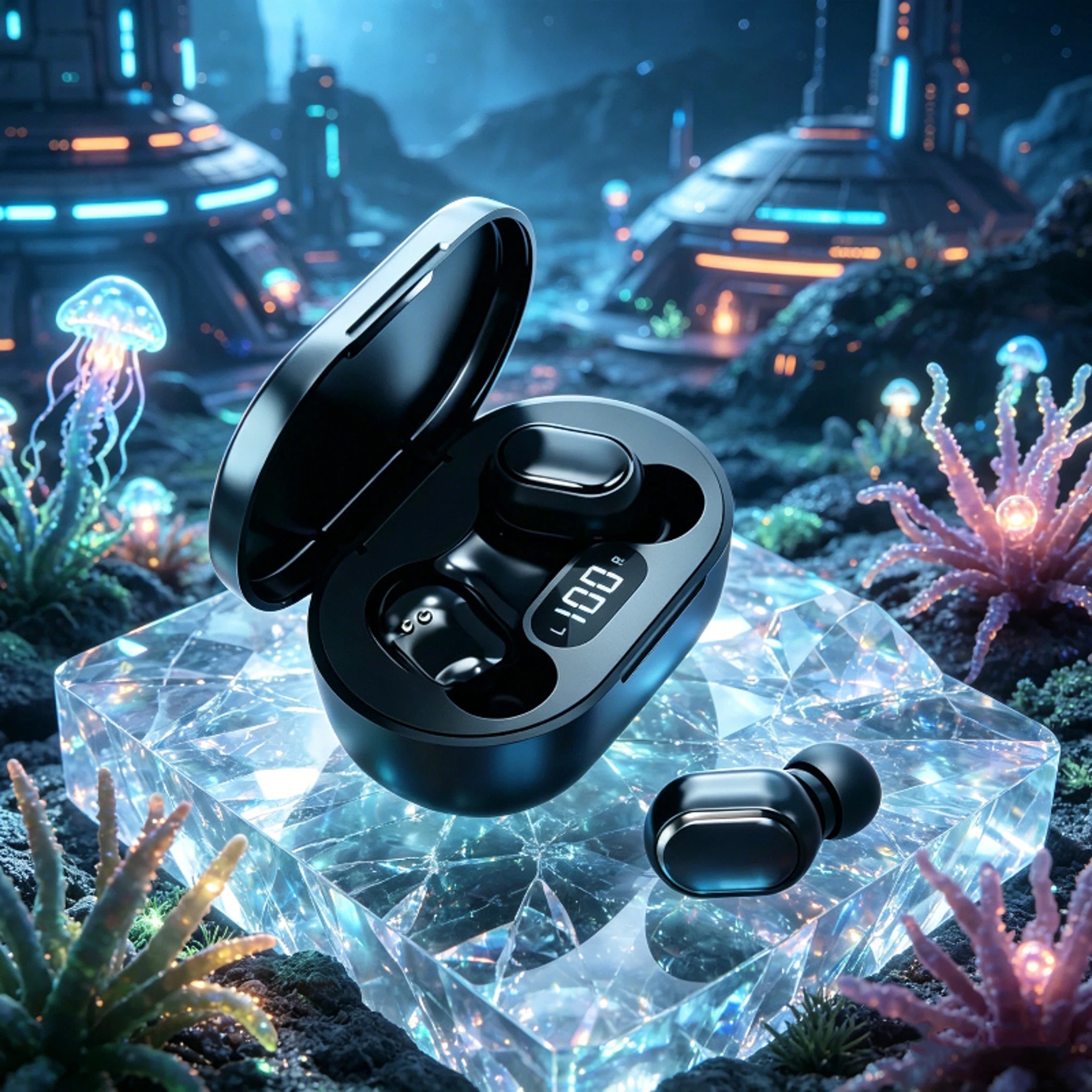 Wireless Bluetooth Earbuds TWS with Mic & Stereo Hifi Sound – view 1