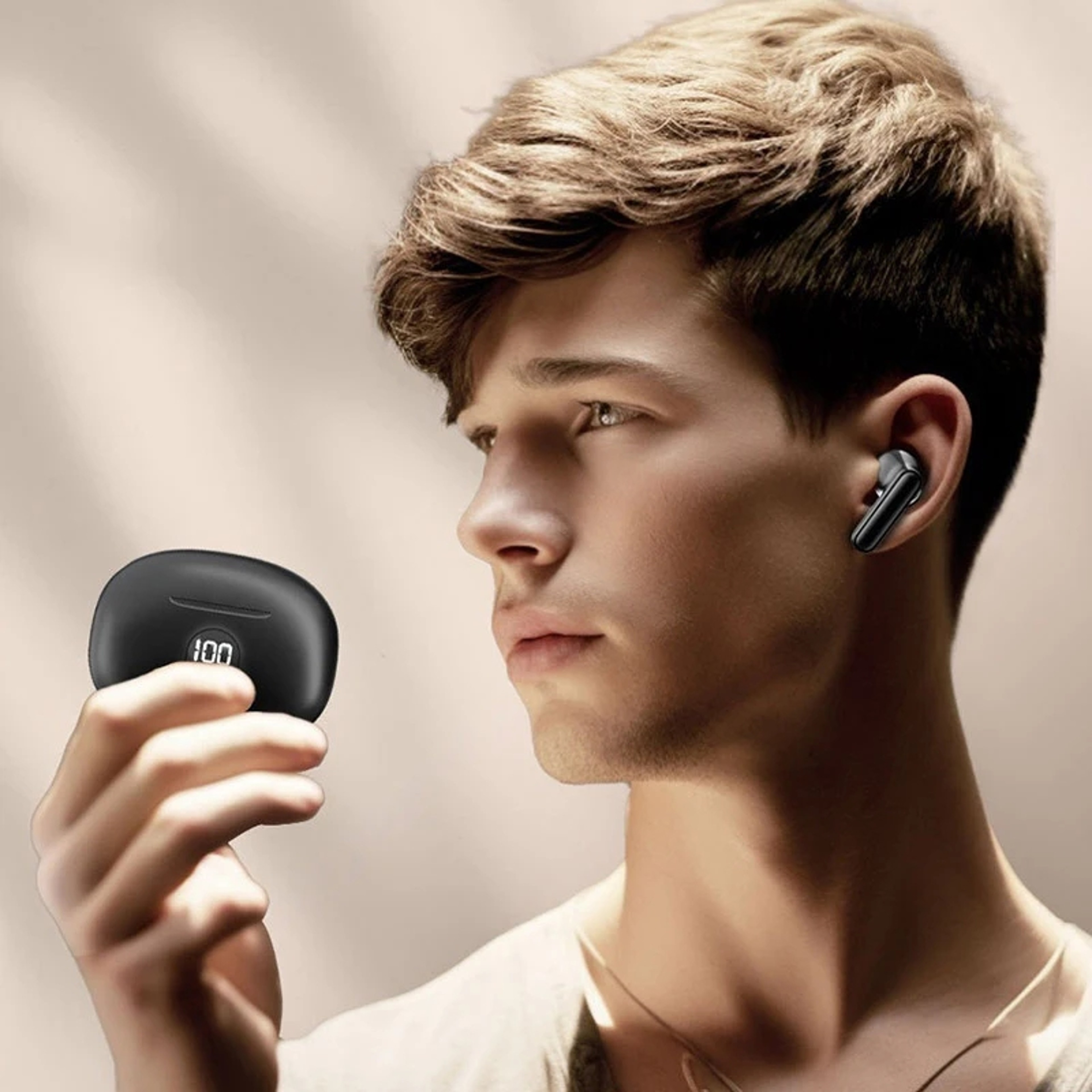 TWS Wireless Earbuds with LED Power Display & Mic Bluetooth Sport Headphones – view 5