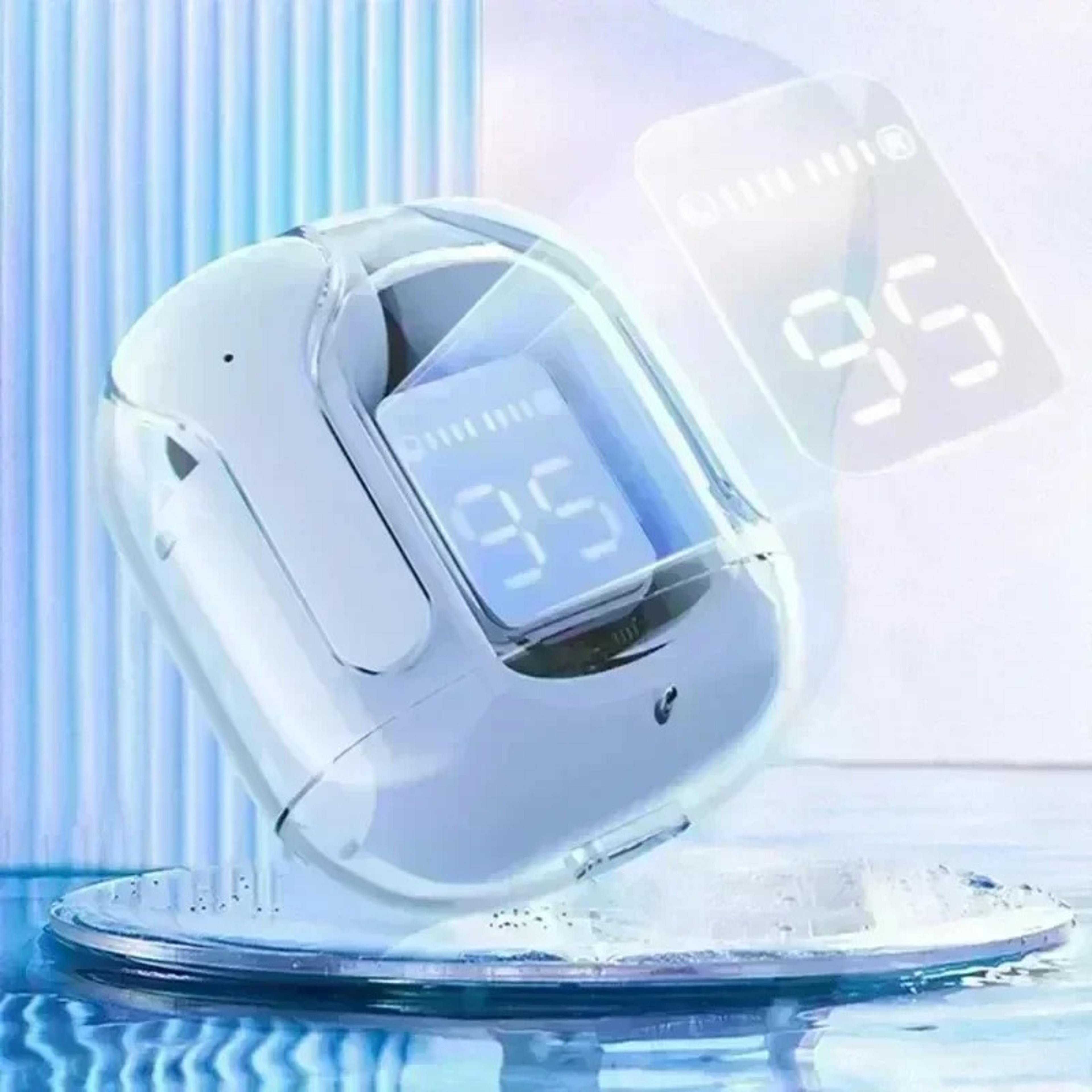 Transparent HiFi Wireless Bluetooth Earbuds For Calls Music And Everyday Use 2