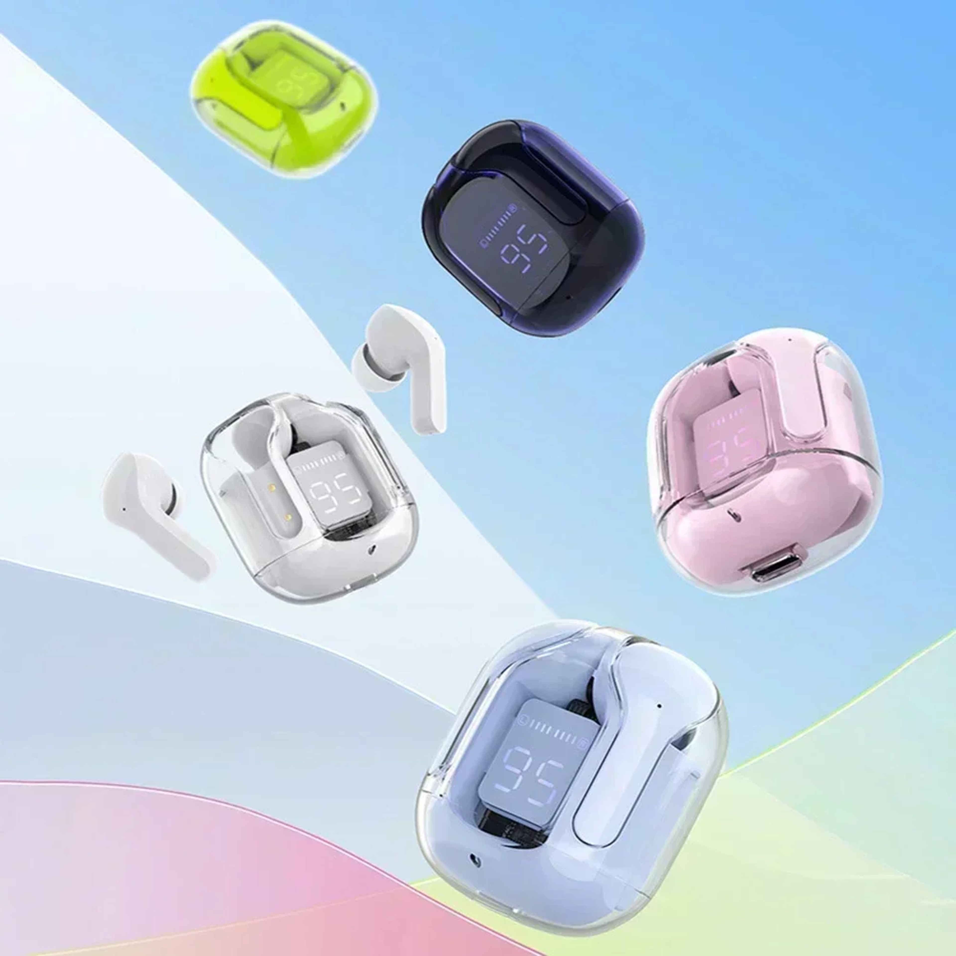 Wireless Earbuds With LED Display  Stereo Bluetooth Sound 1
