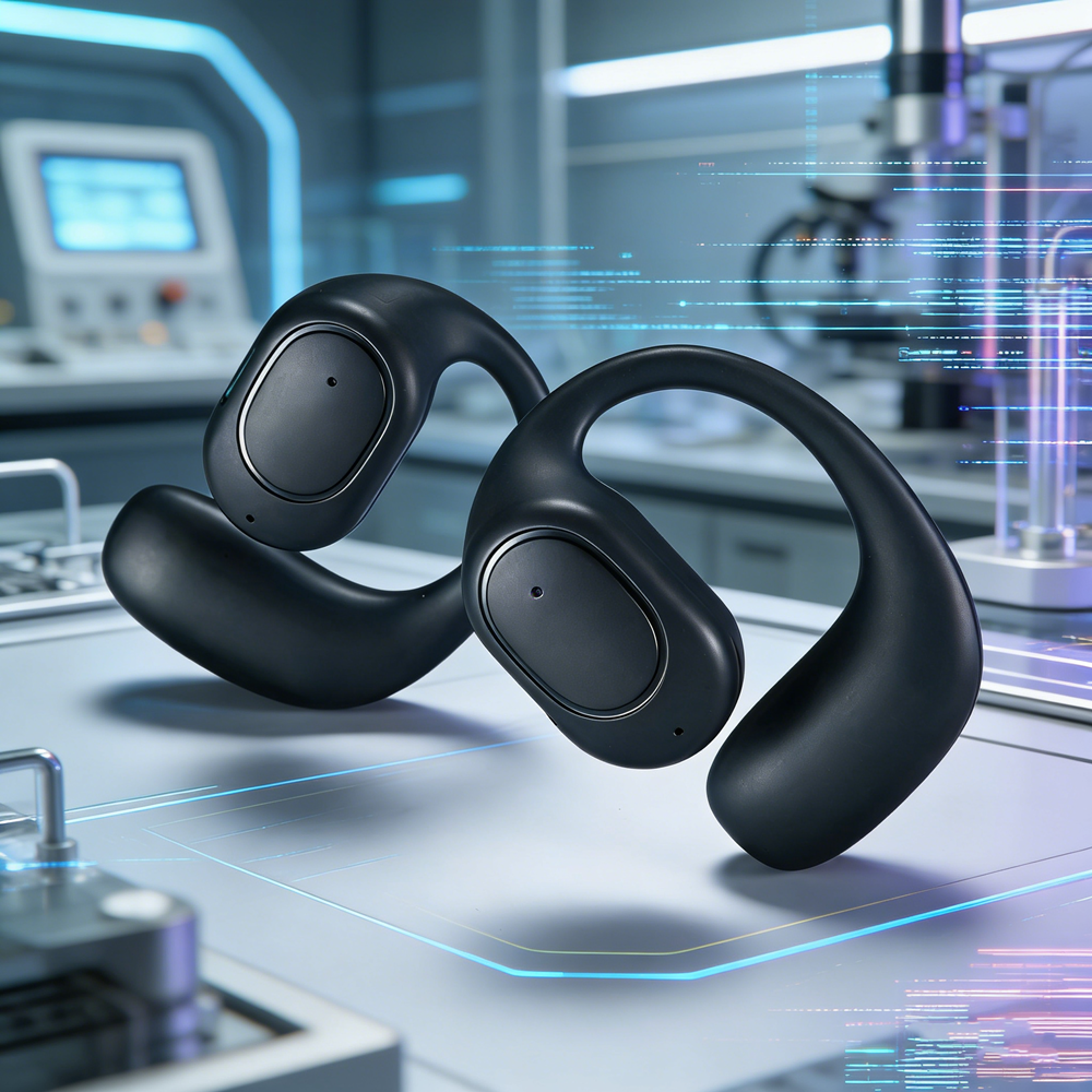 Single Wireless Earphones with HiFi Sound and Noise Canceling Sports Ear Hook – view 1