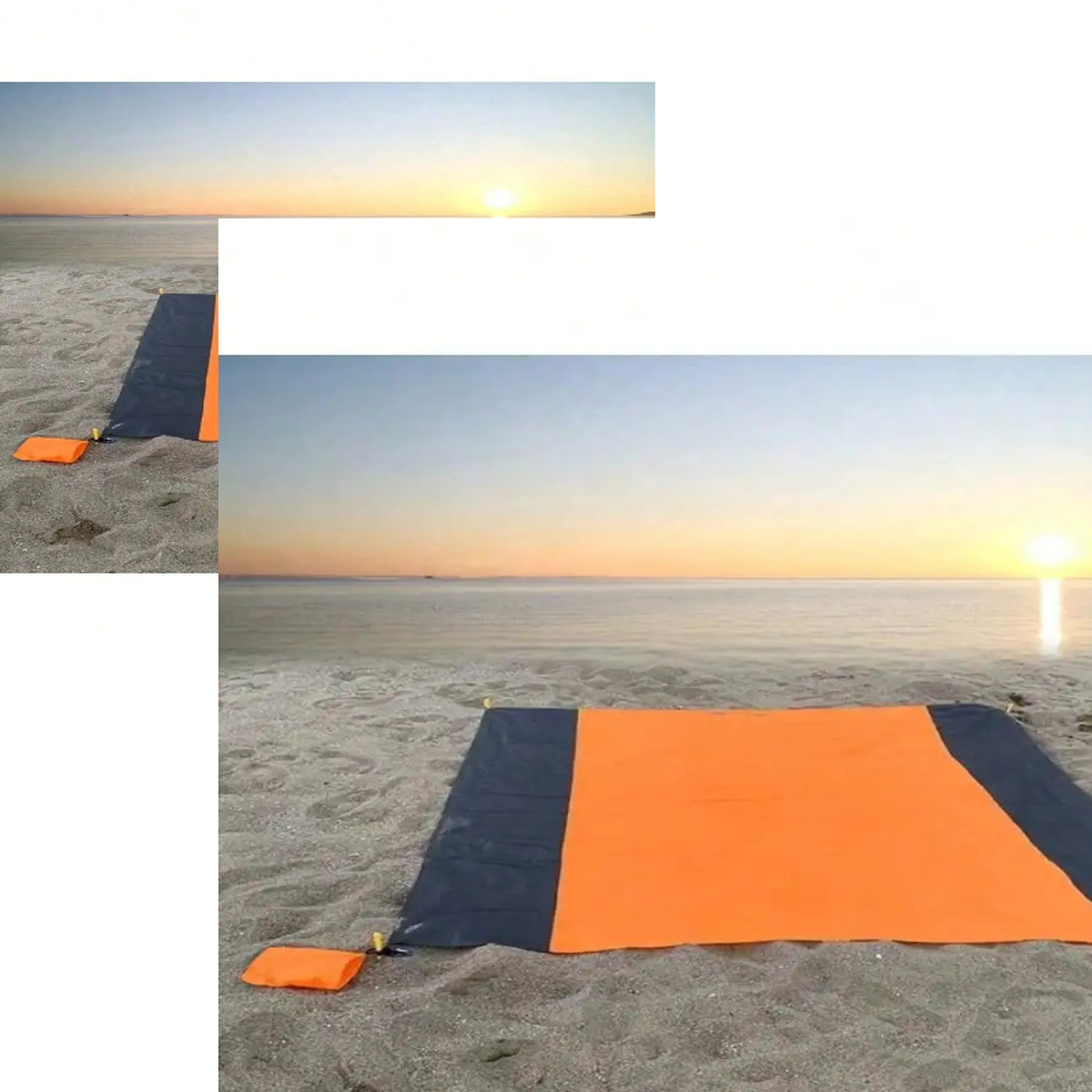 Premium Waterproof Sandproof Beach Blanket Foldable Outdoor Mat with Stakes – view 5