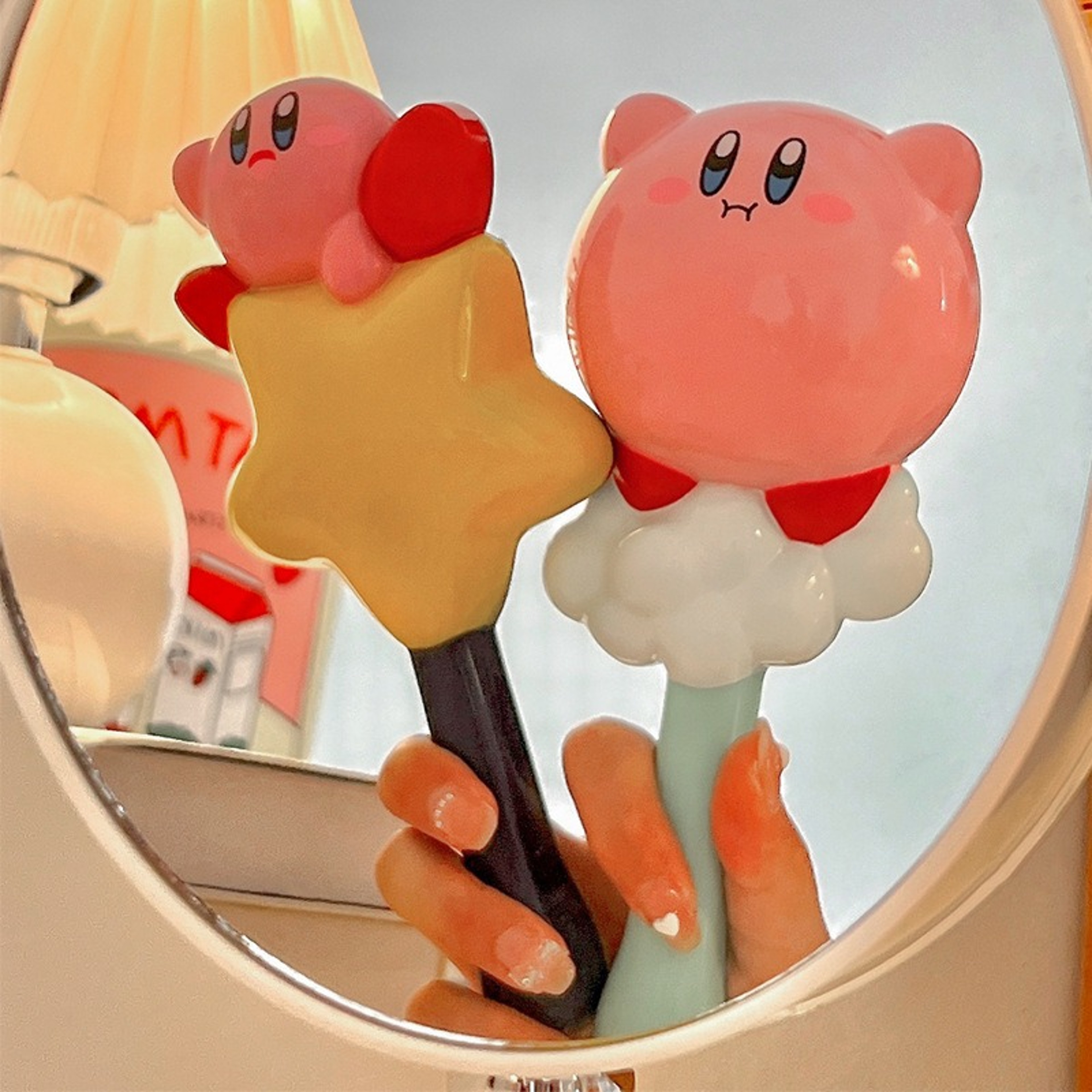 Kirby Cartoon Hair Brush With Air Cushion Scalp Massage 0