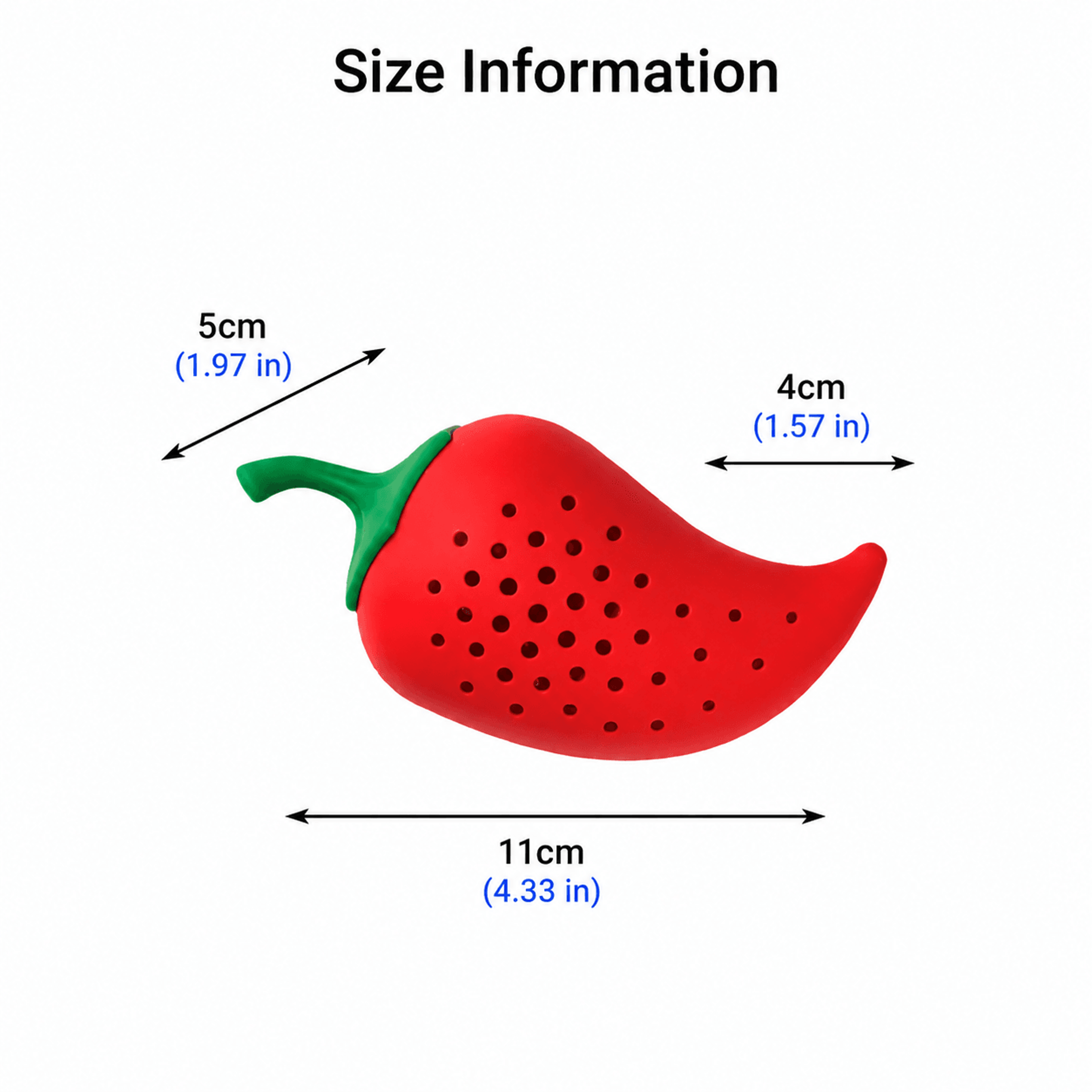 Chili Shaped Silicone Spice Filter For Stews And Soups Herbal Infusion Bag 5