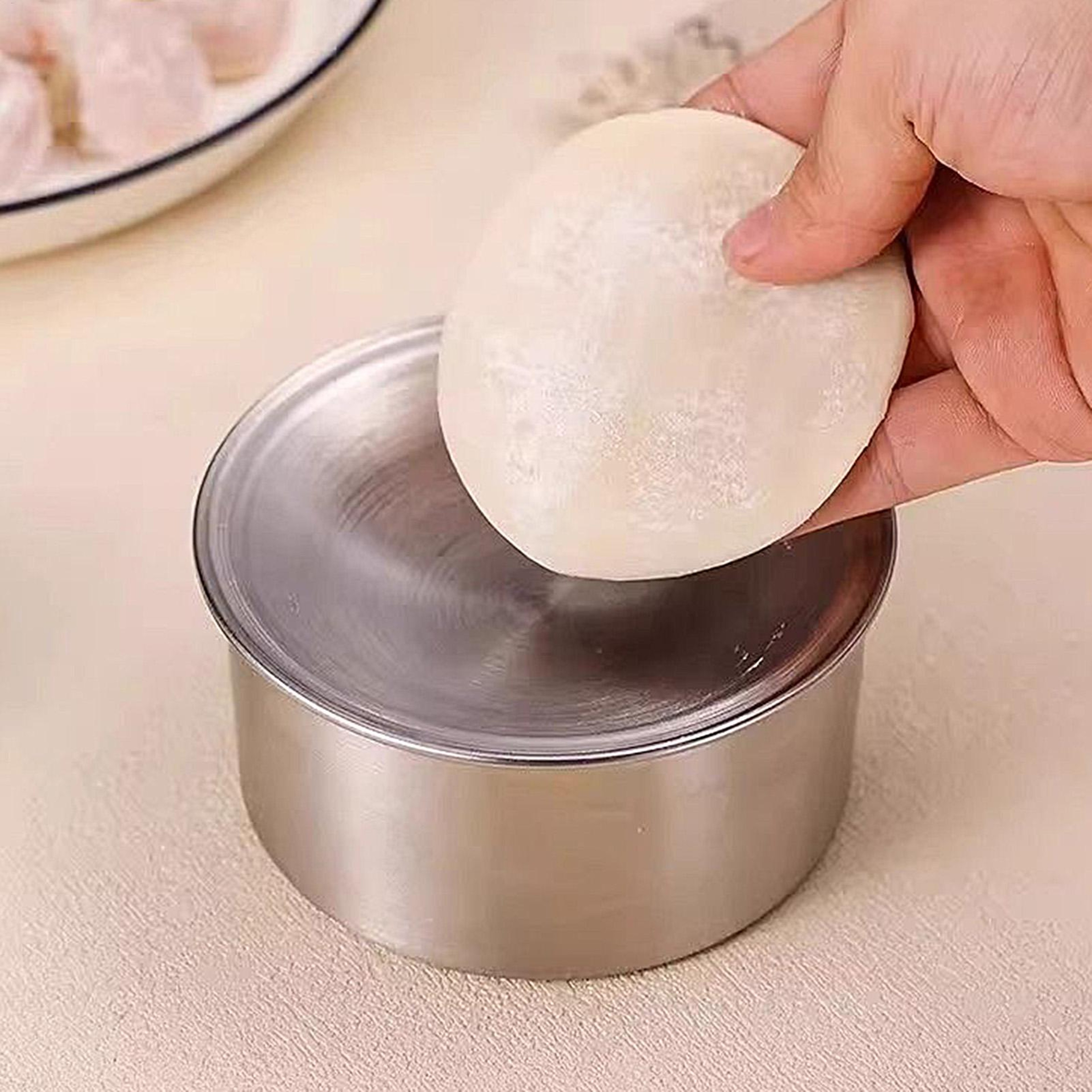 Premium Stainless Steel Dumpling Maker Press Dough Wrapper  Ravioli Mold Tool 3
