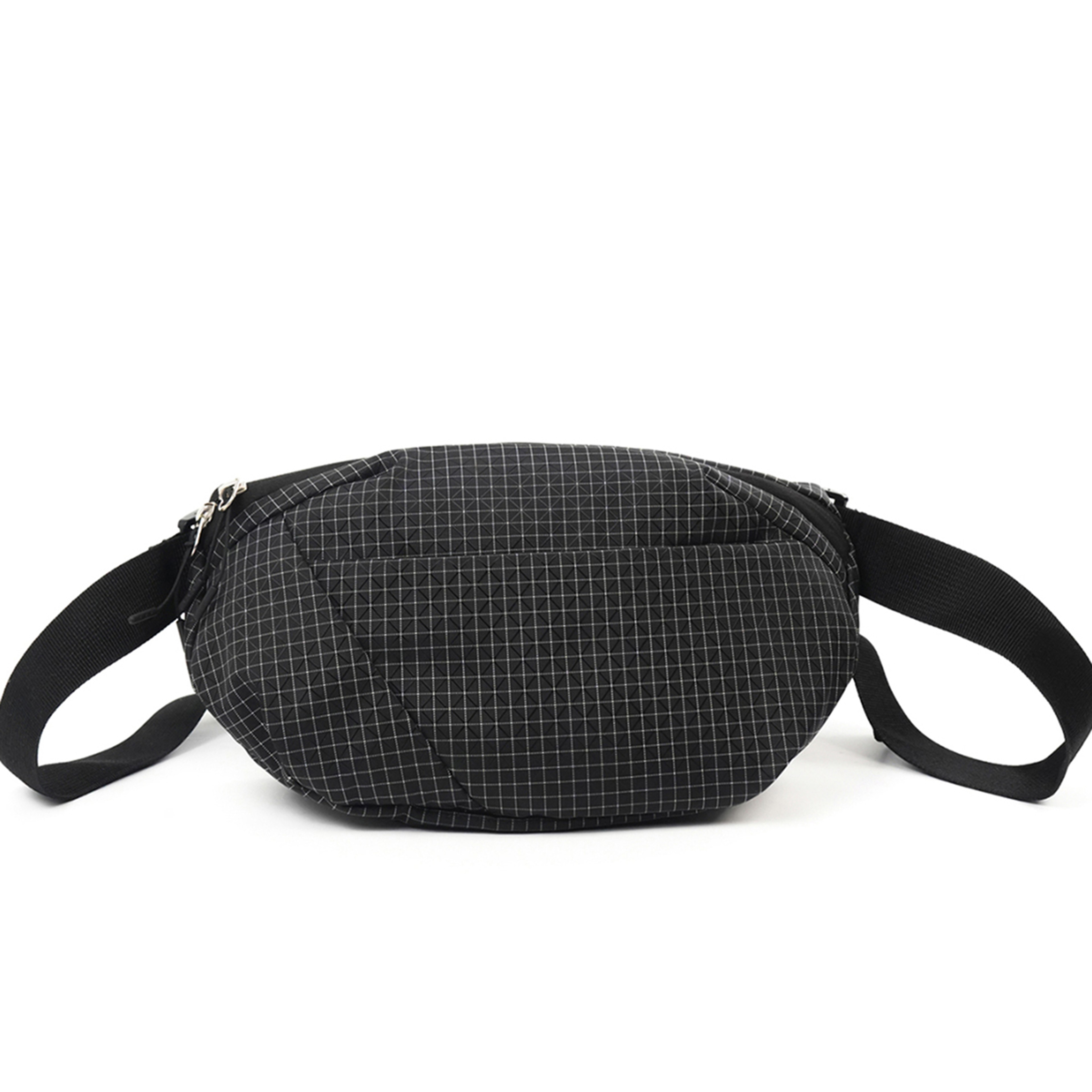 Premium Plaid Mini Chest Bag Lightweight Nylon Phone Shoulder Bag for Travel & Commuting – view 7