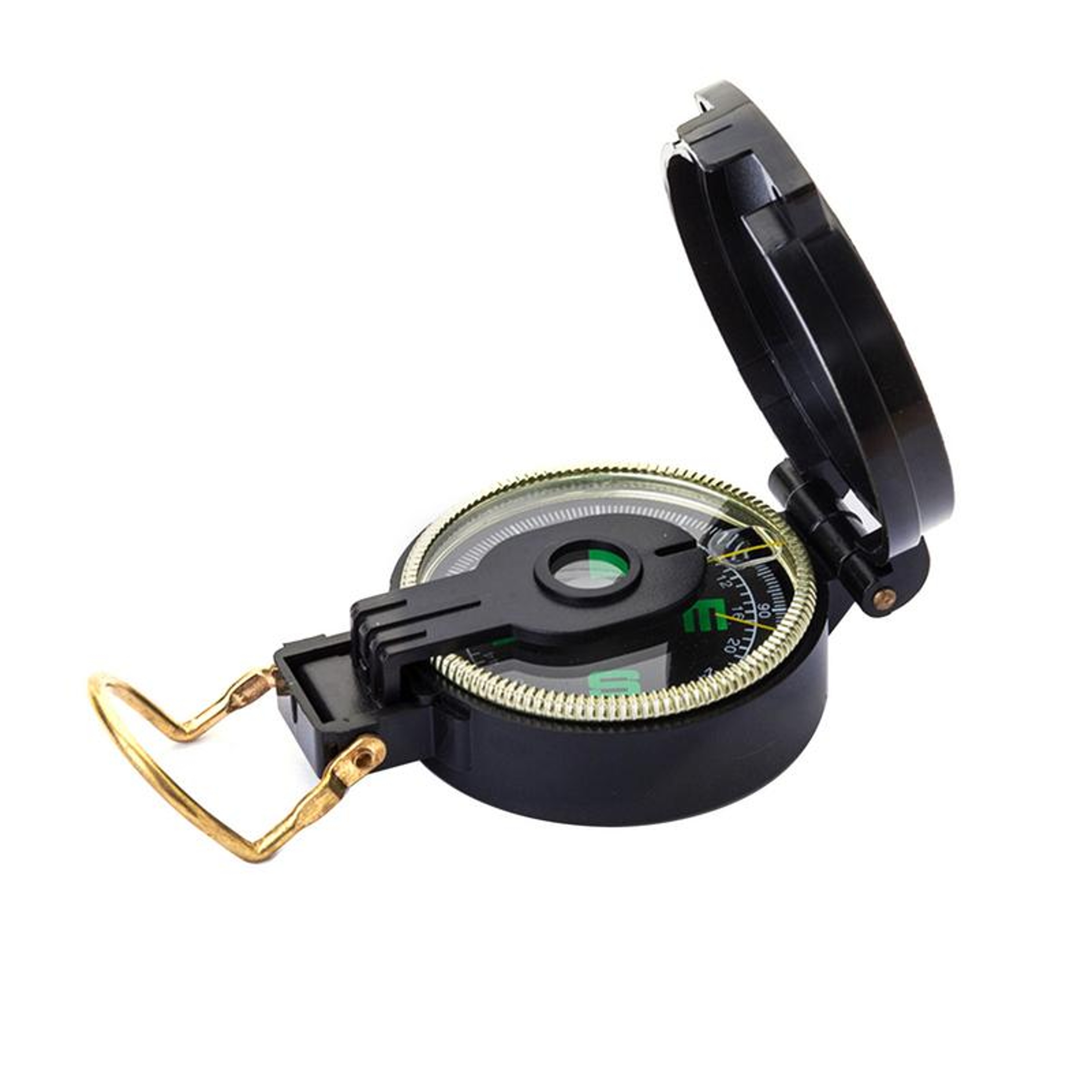 Portable Multifunction Outdoor Compass with Folding Lens – view 2