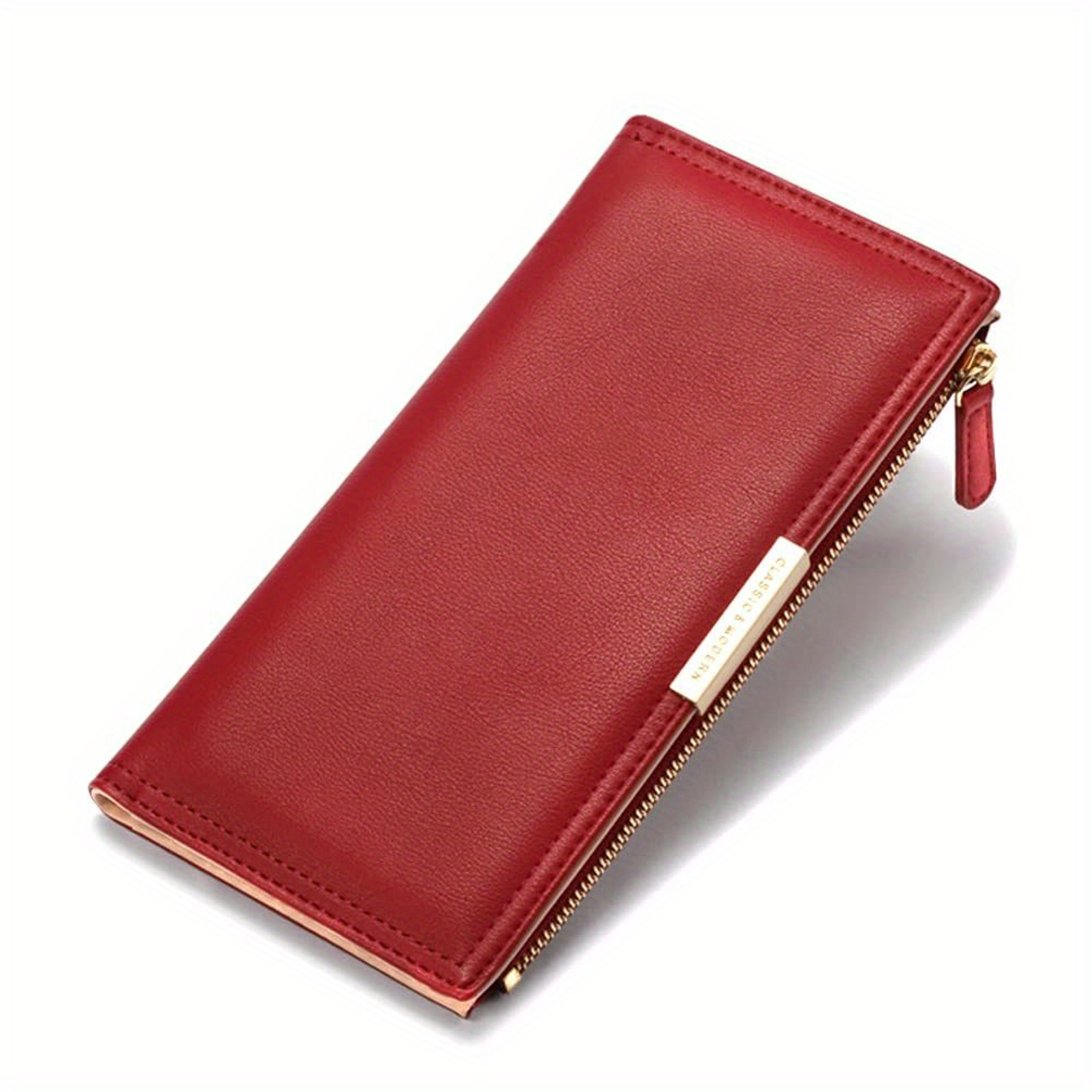 Slim RFID Wallet For Women Travel Long Bifold Clutch Purse  Credit Card Holder 5