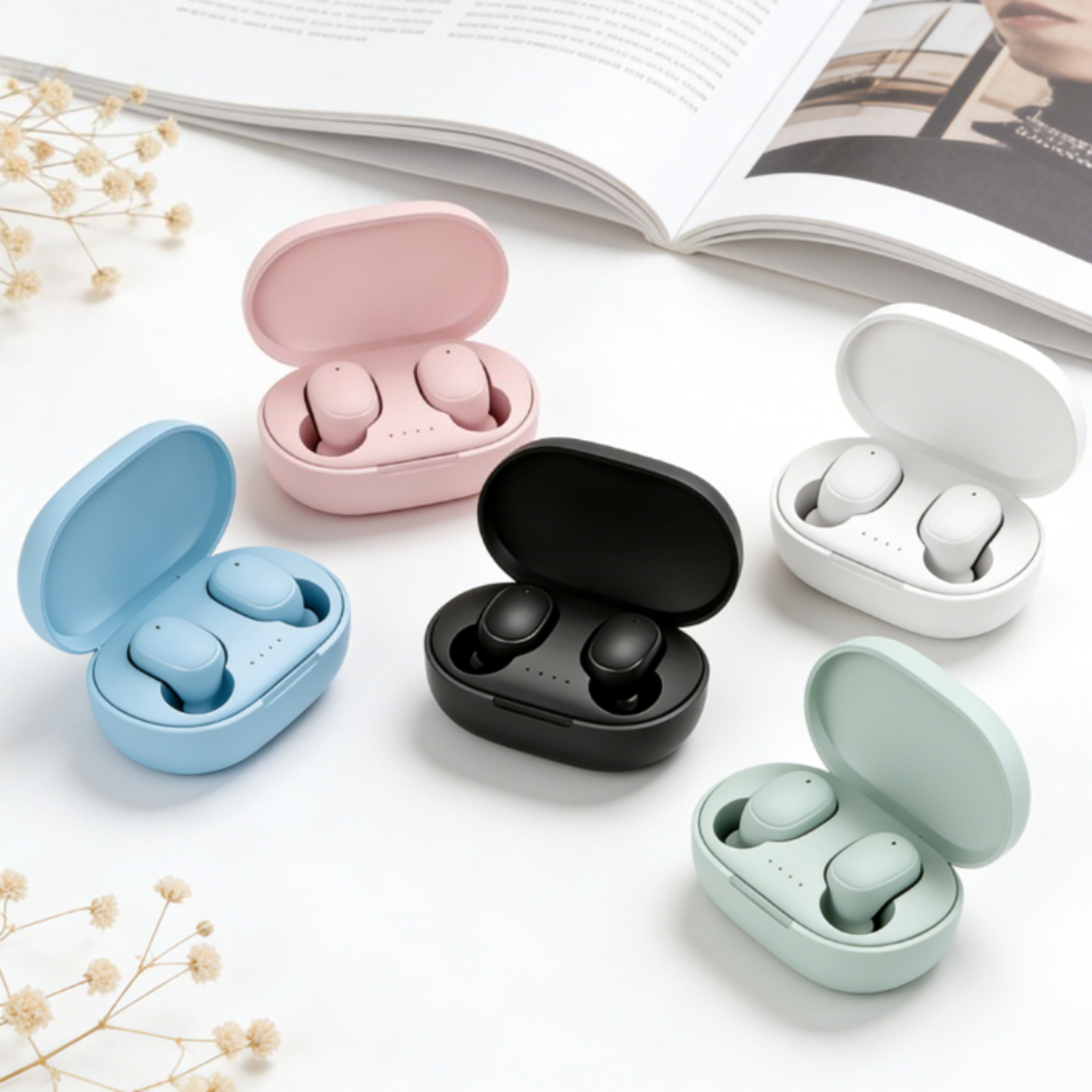 Premium Wireless Bluetooth Earphones Sport True Wireless Earbuds With Mic & Charging Case – view 1