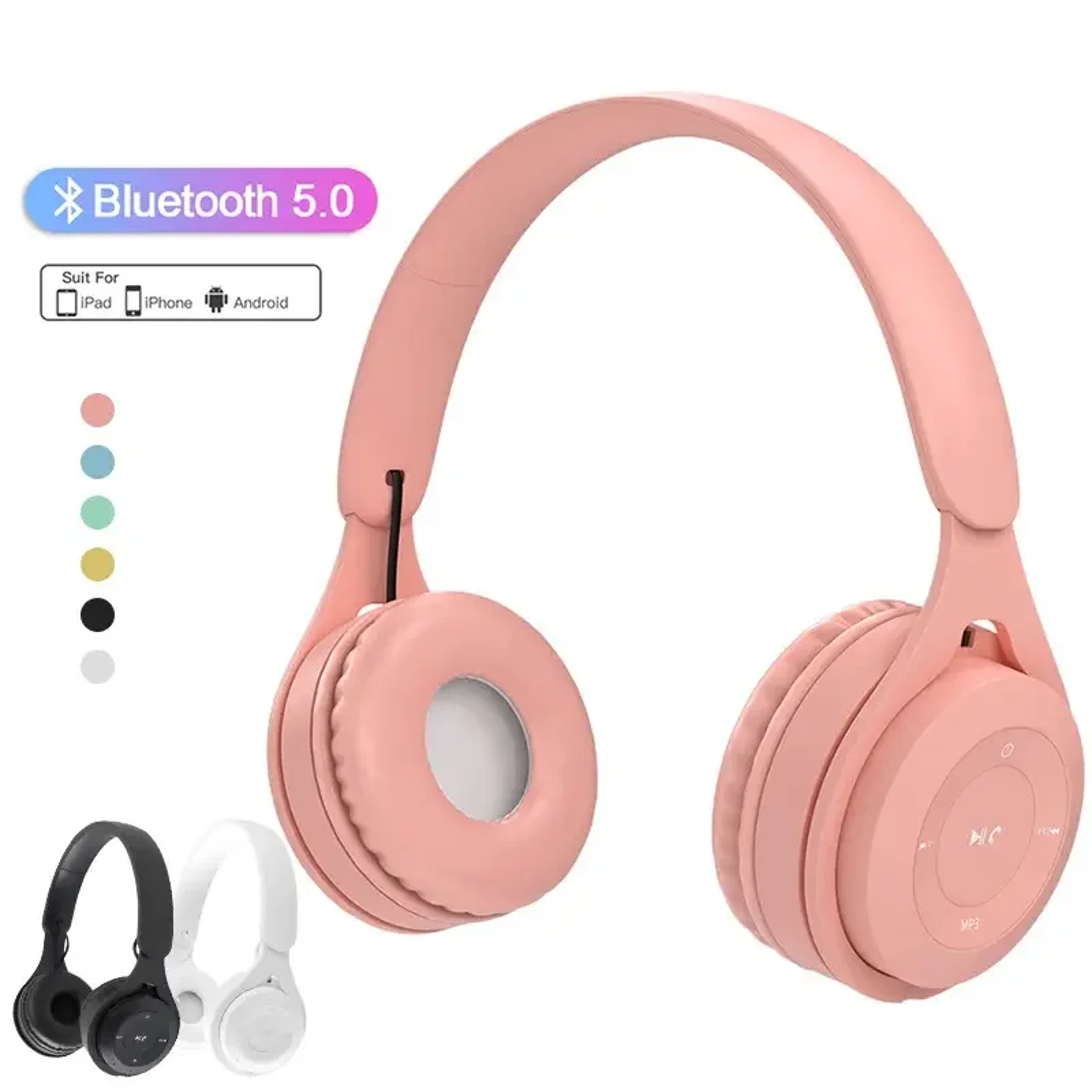 Kids Wireless Bluetooth Earphones With Noise Reduction Gift Friendly Player Earbuds 1