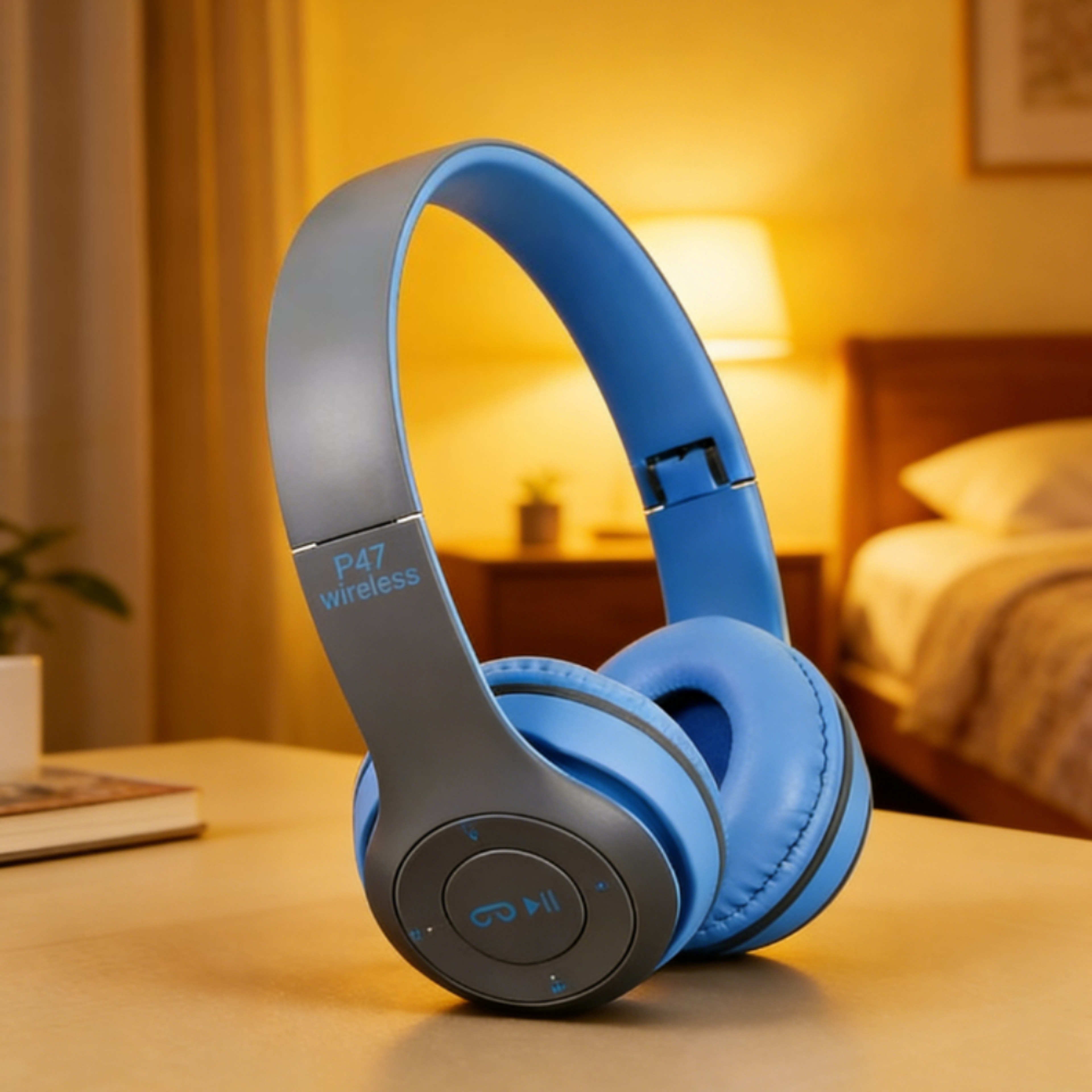 Foldable Bluetooth Wireless Headphones with Mic & Volume Control – view 1