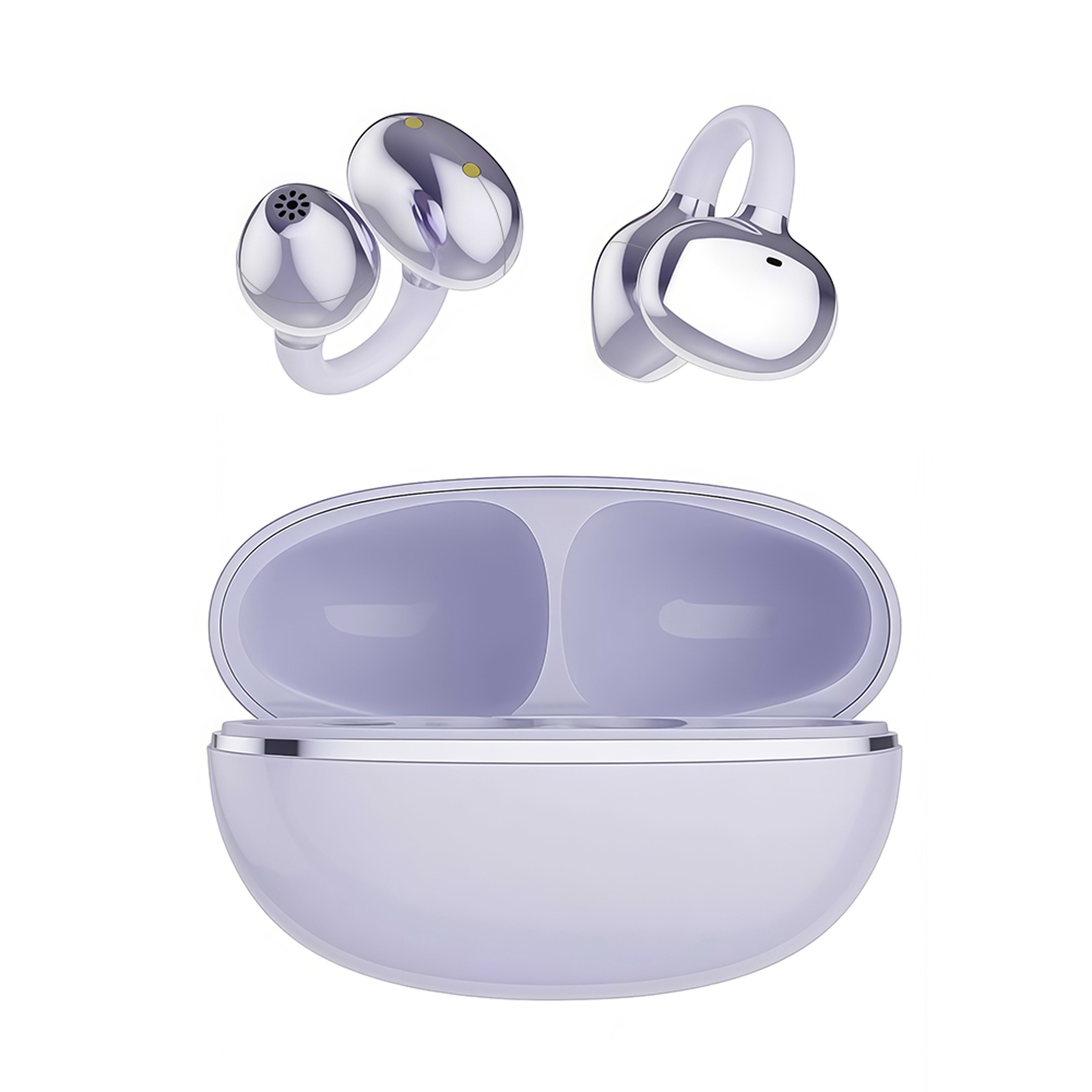 Clip on Wireless Earbuds Open Ear Bluetooth Sports Headphones with HiFi Stereo Sound for Gaming and Running – view 8