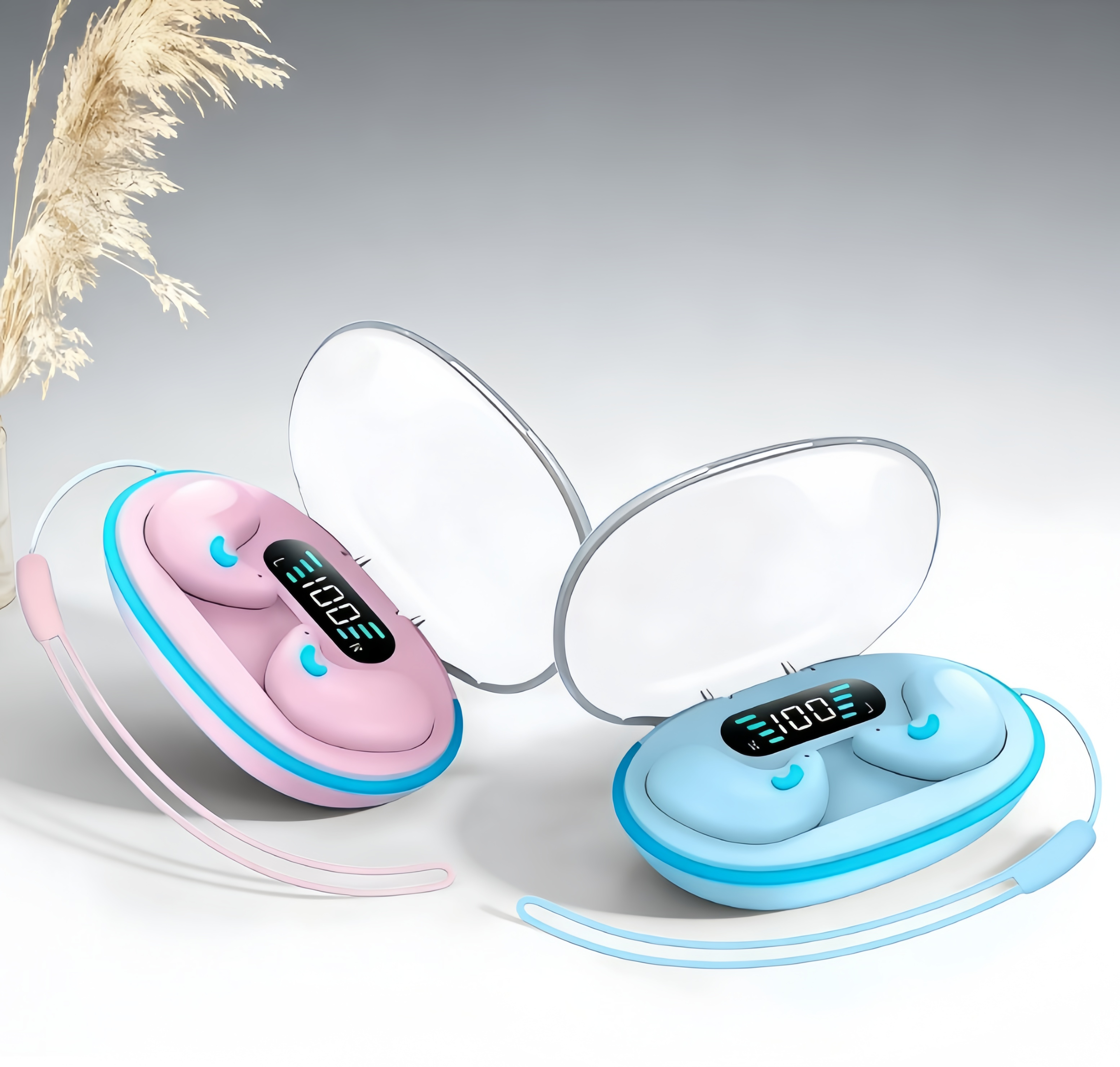 Ultra Thin Sleeping Bluetooth Earbuds Waterproof Stereo – view 1