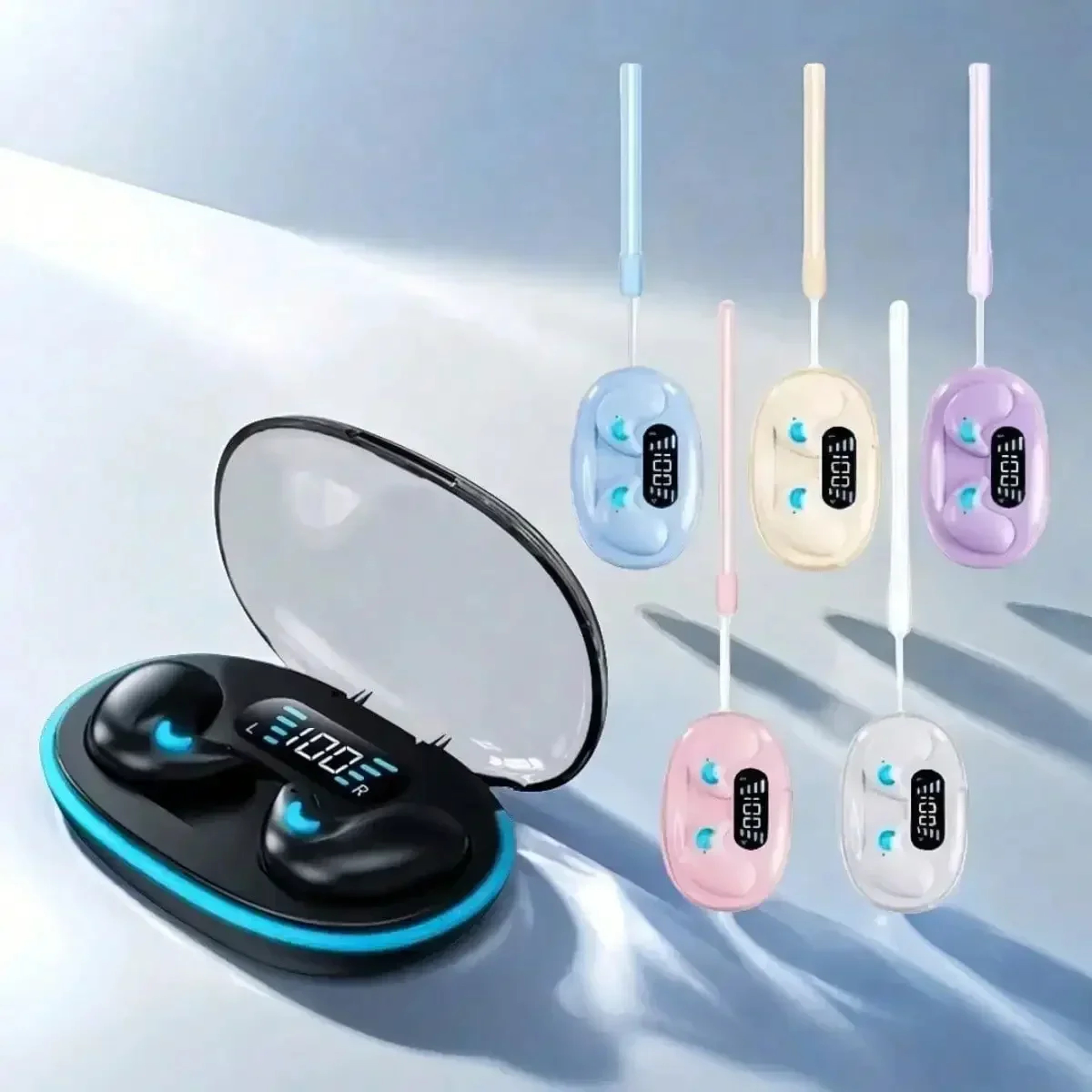 Ultra Thin Sleeping Bluetooth Earbuds Waterproof Stereo – view 4