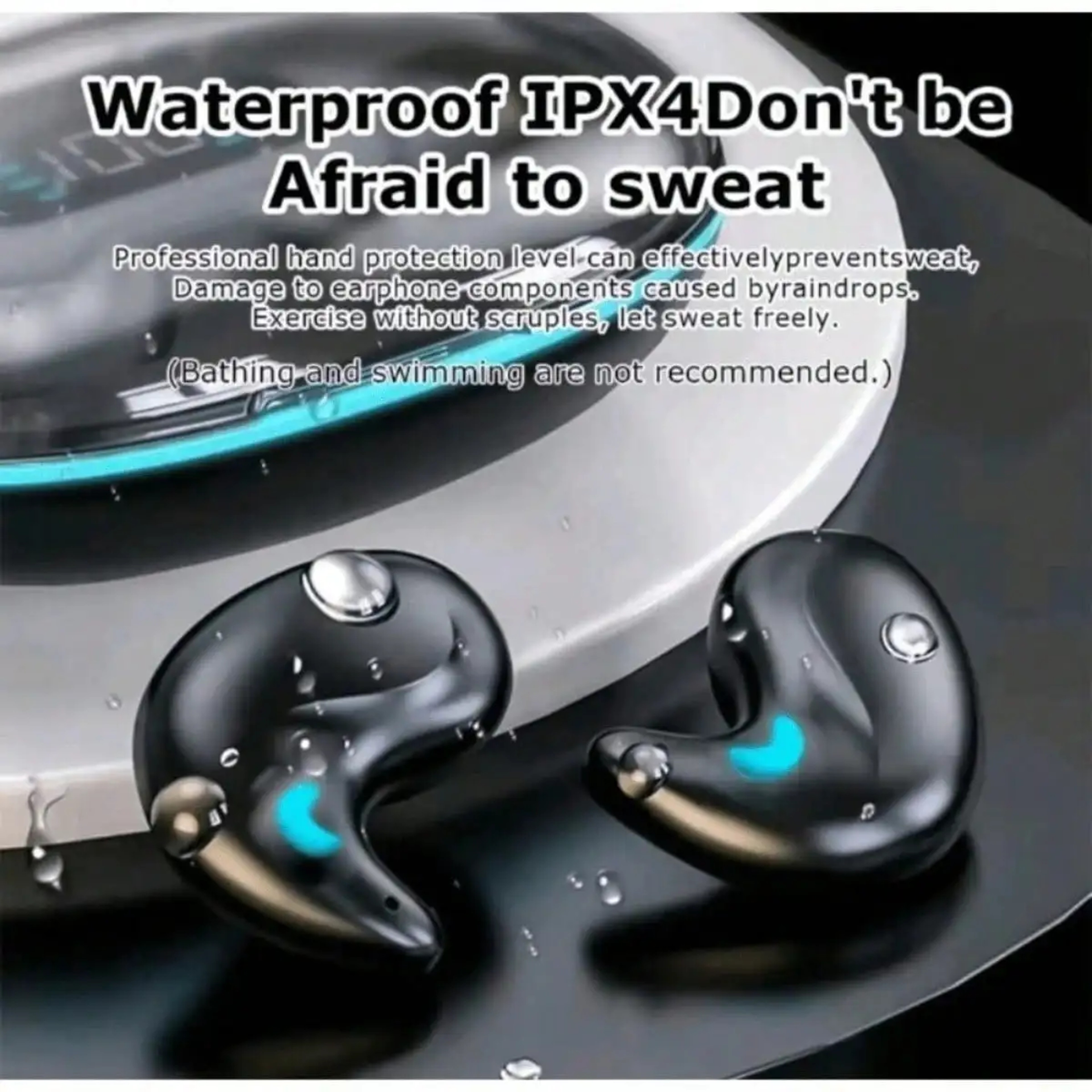 Ultra Thin Sleeping Bluetooth Earbuds Waterproof Stereo – view 6